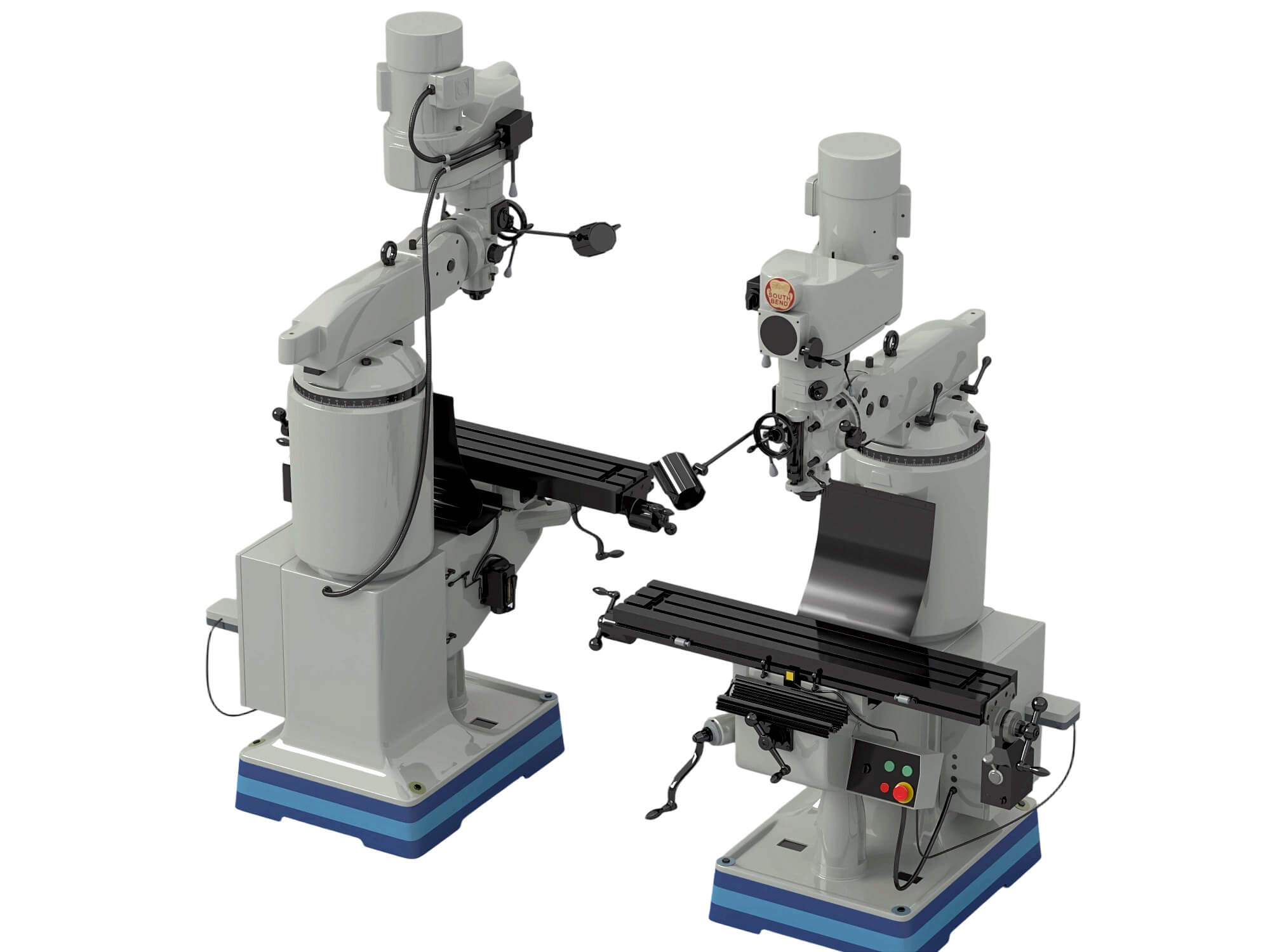 Vertical Milling Machine 3D Model 3D Model