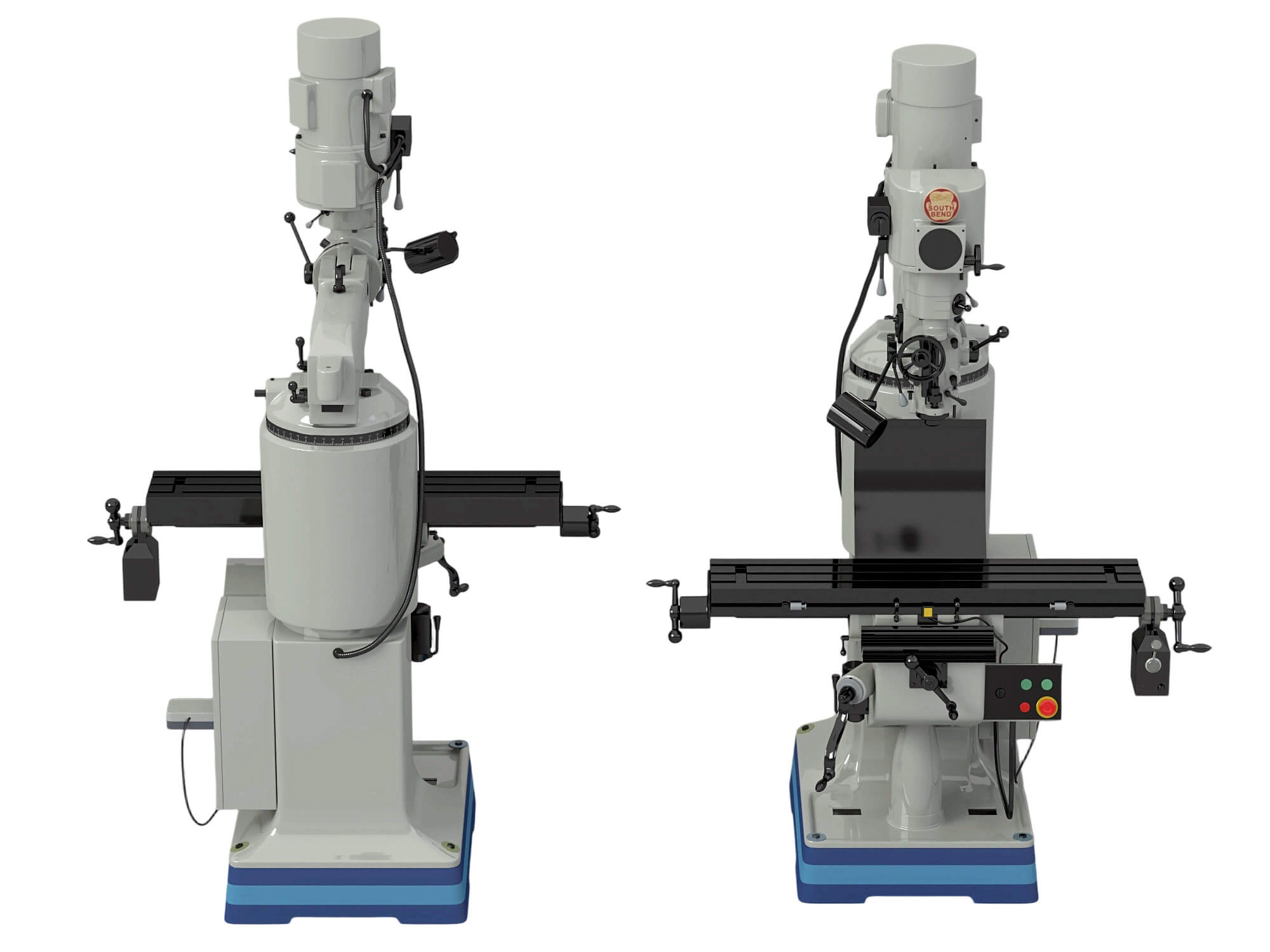 Vertical Milling Machine 3D Model 3D Model