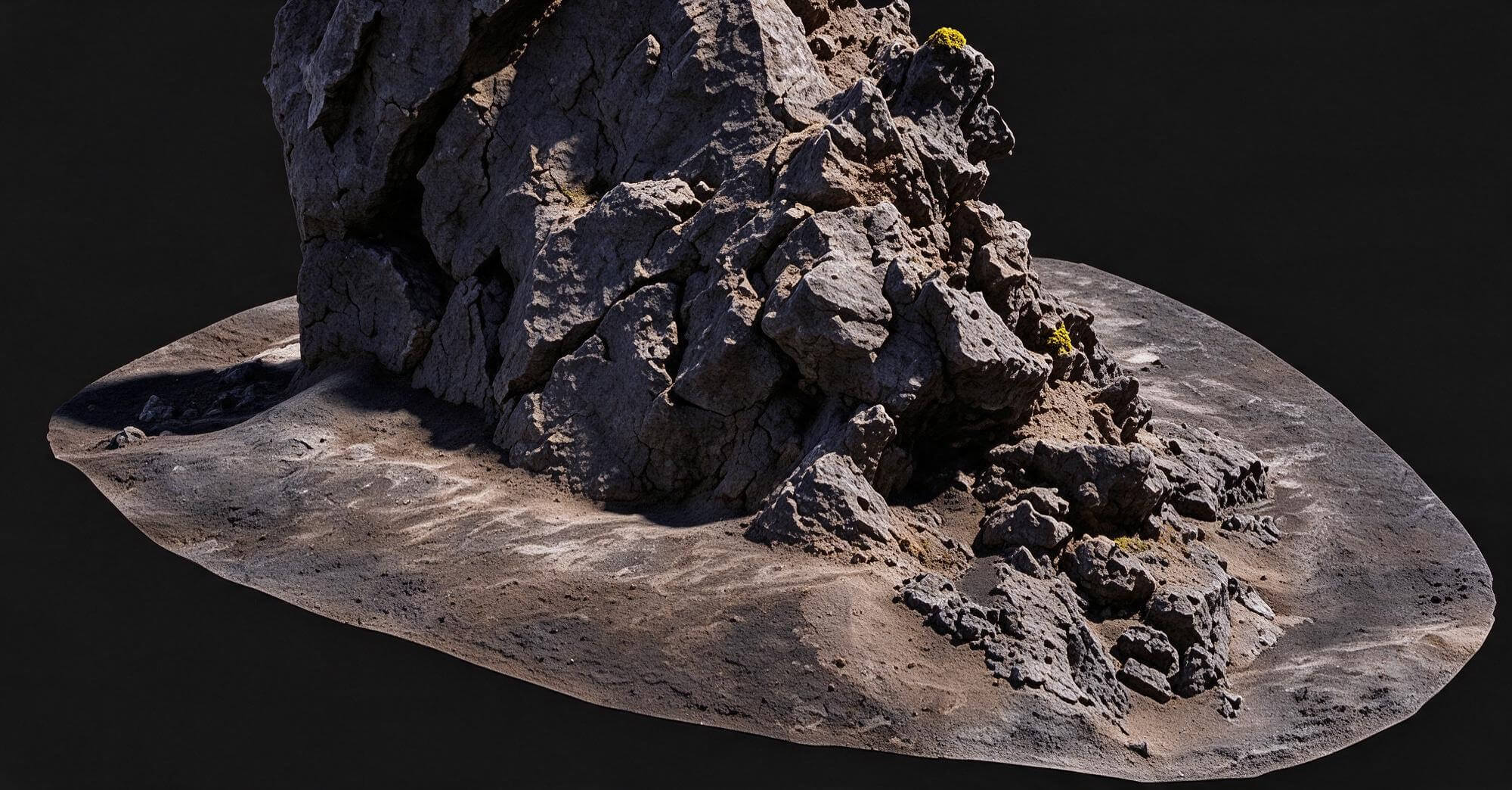 Volcanic Tuff Rock Outcrop Pack 3D Model 3D Model