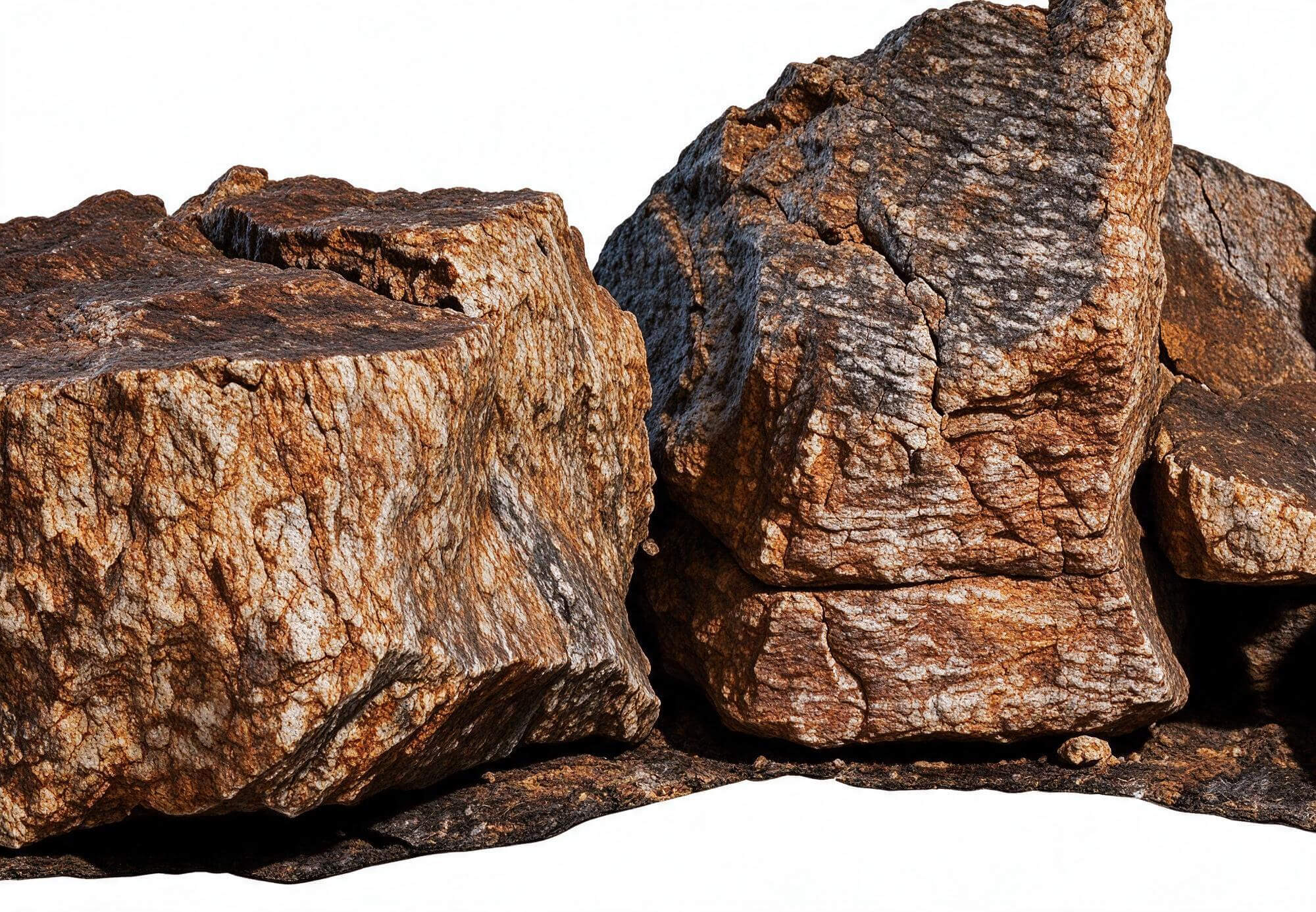 Weathered Layered Rock Cluster Pack 3D Model 3D Model