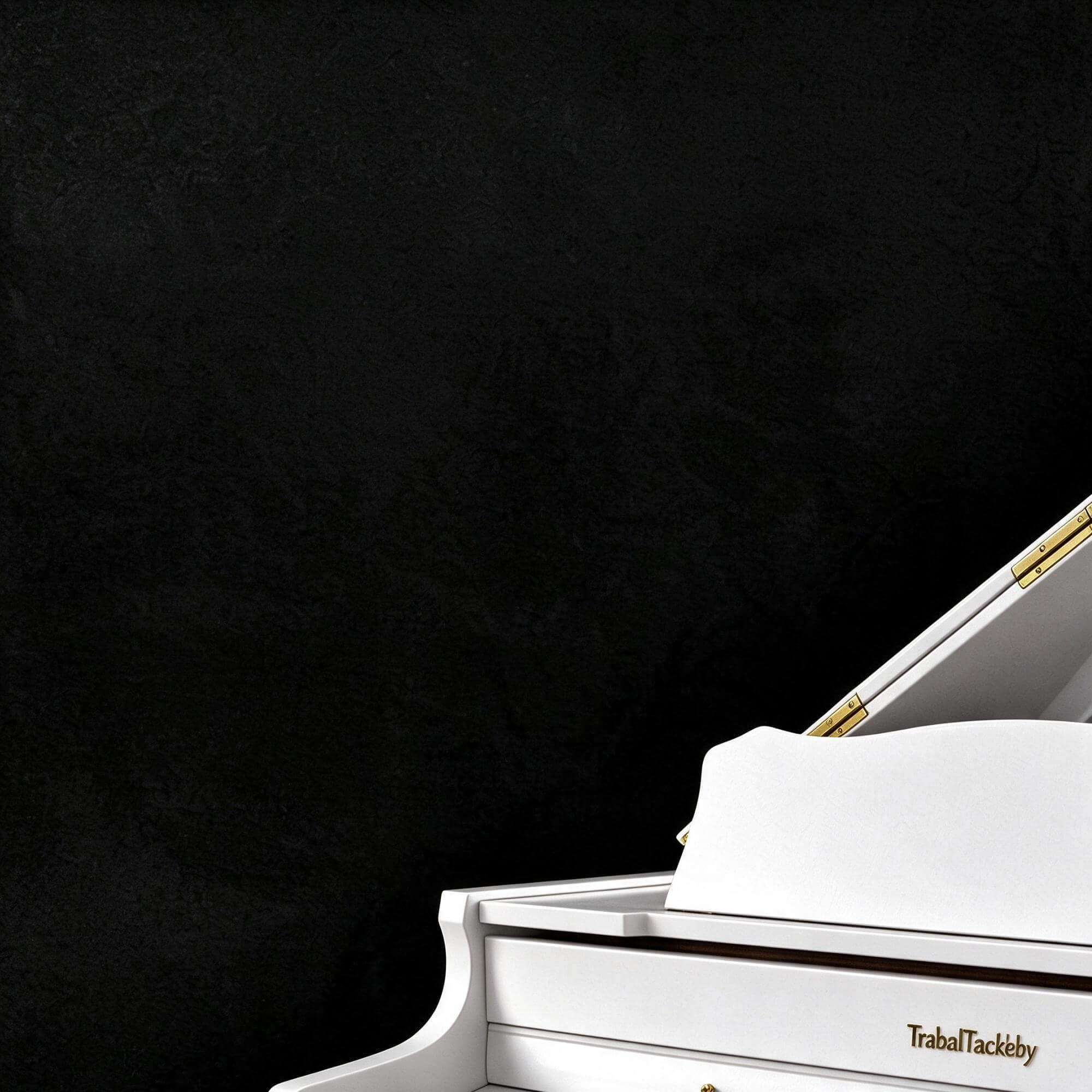 White Gloss Grand Piano 3D Model 3D Model