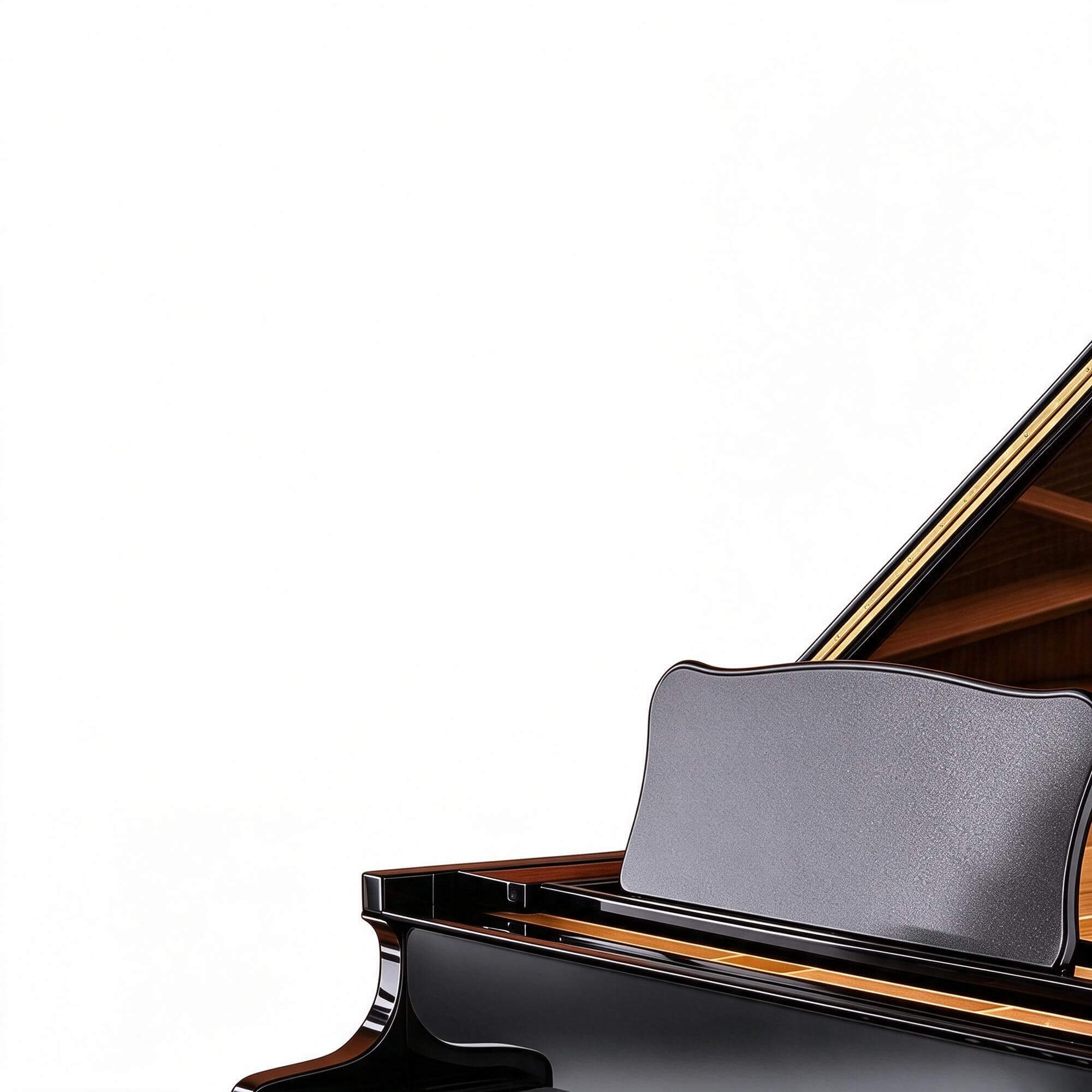 Yamaha Black Grand Piano 3D Model 3D Model