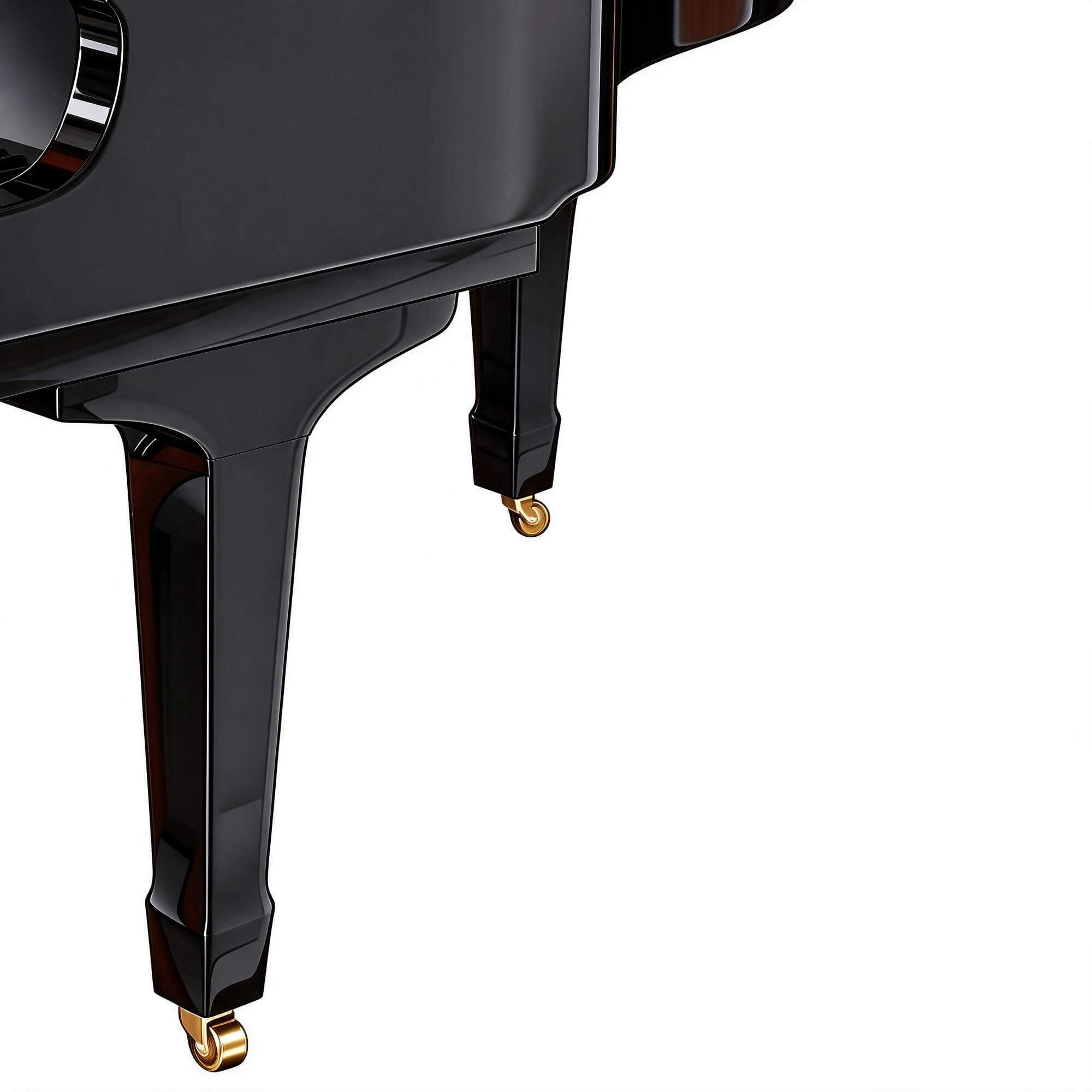Yamaha Black Grand Piano 3D Model 3D Model