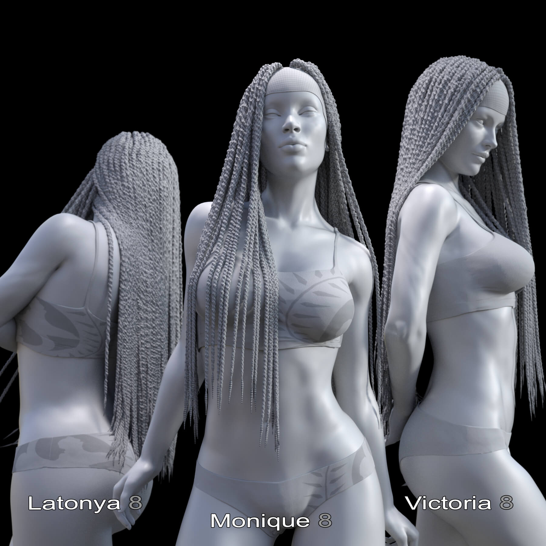 Senegalese Twists G8F Daz Content