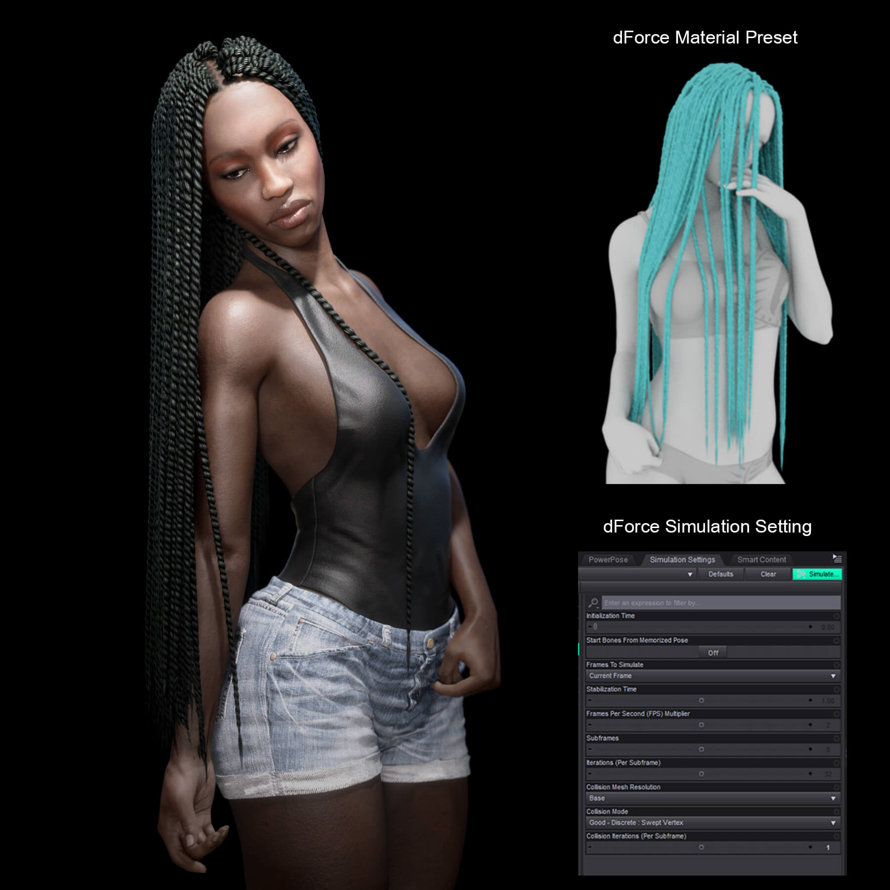 Senegalese Twists G8F Daz Content