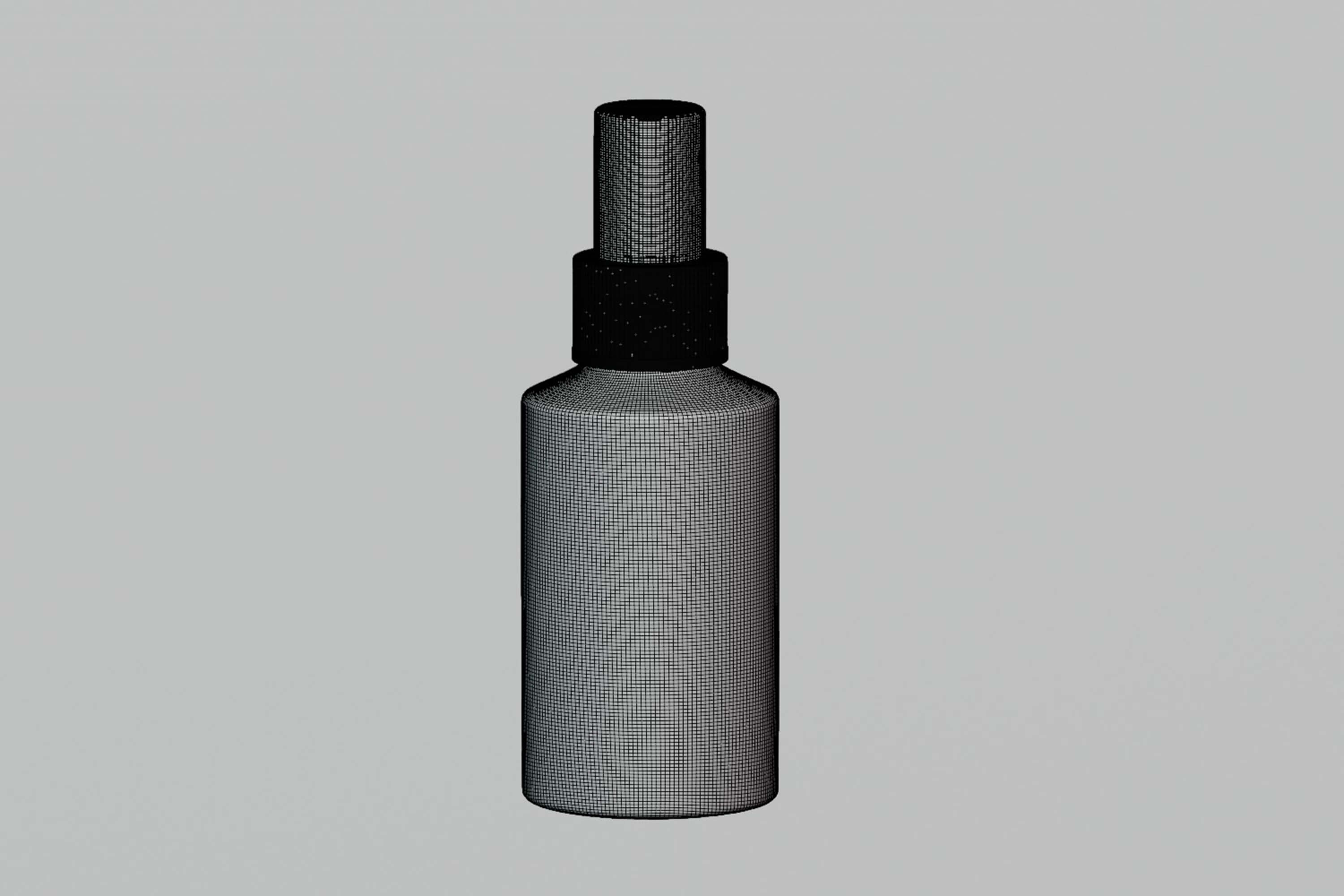 Black Cosmetic Spray Bottle 3D Model