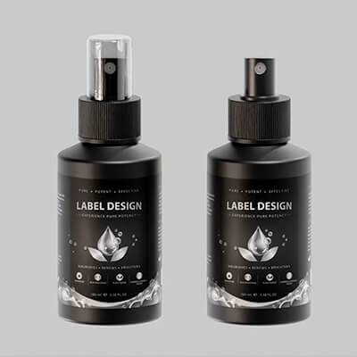 Black Cosmetic Spray Bottle