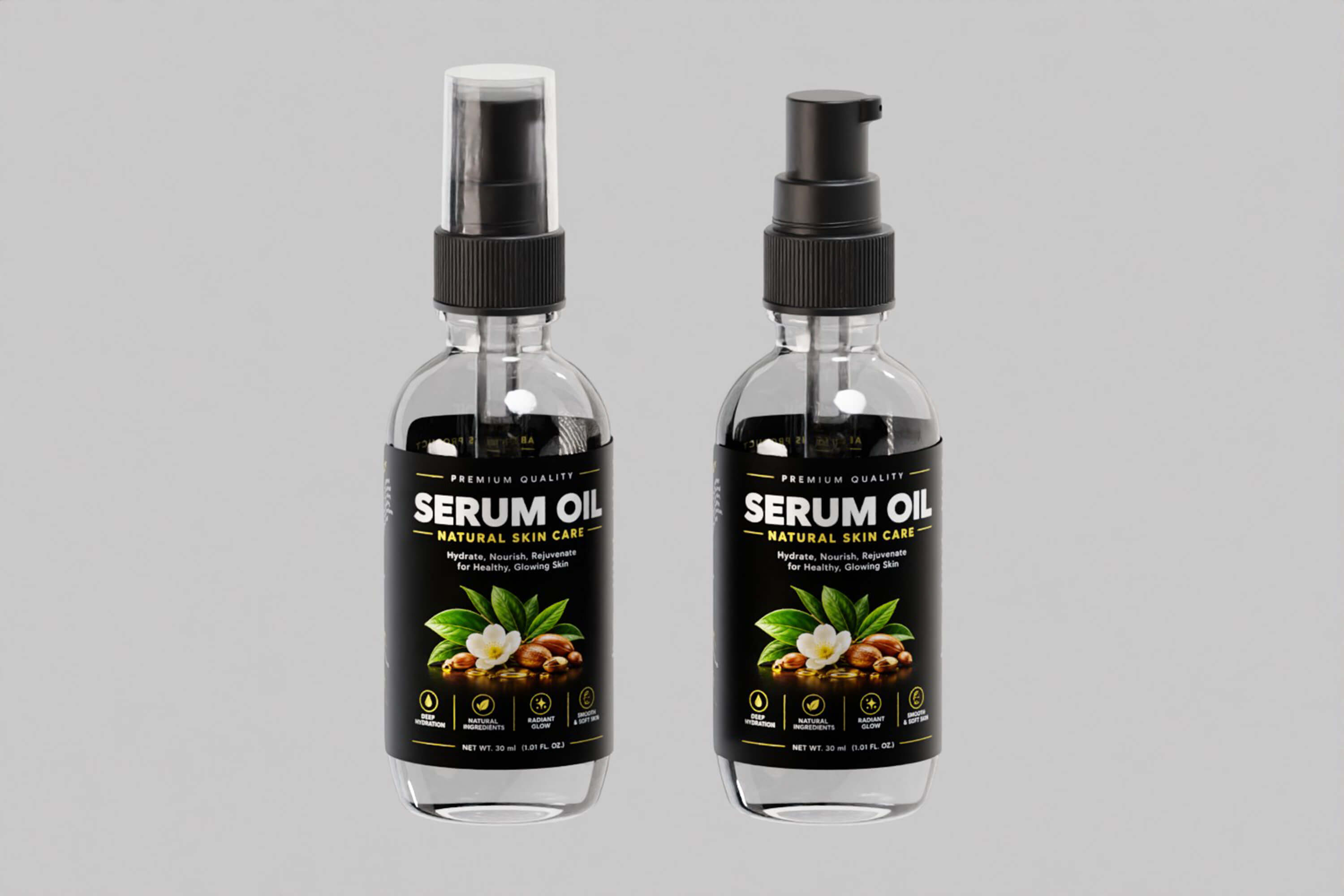 Black Pump Spray Bottle 3D Model