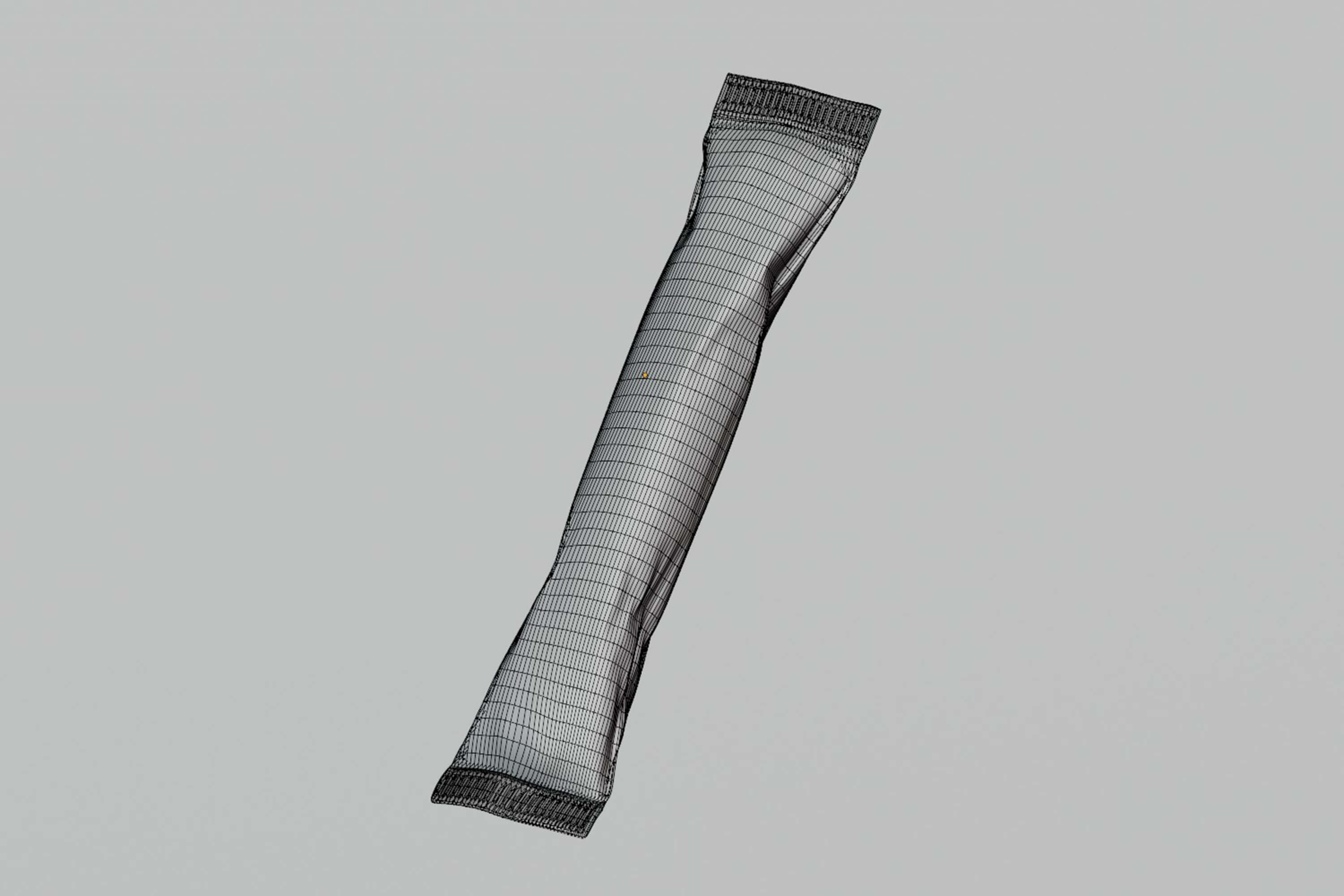 Black Supplement Sachet 3D Model