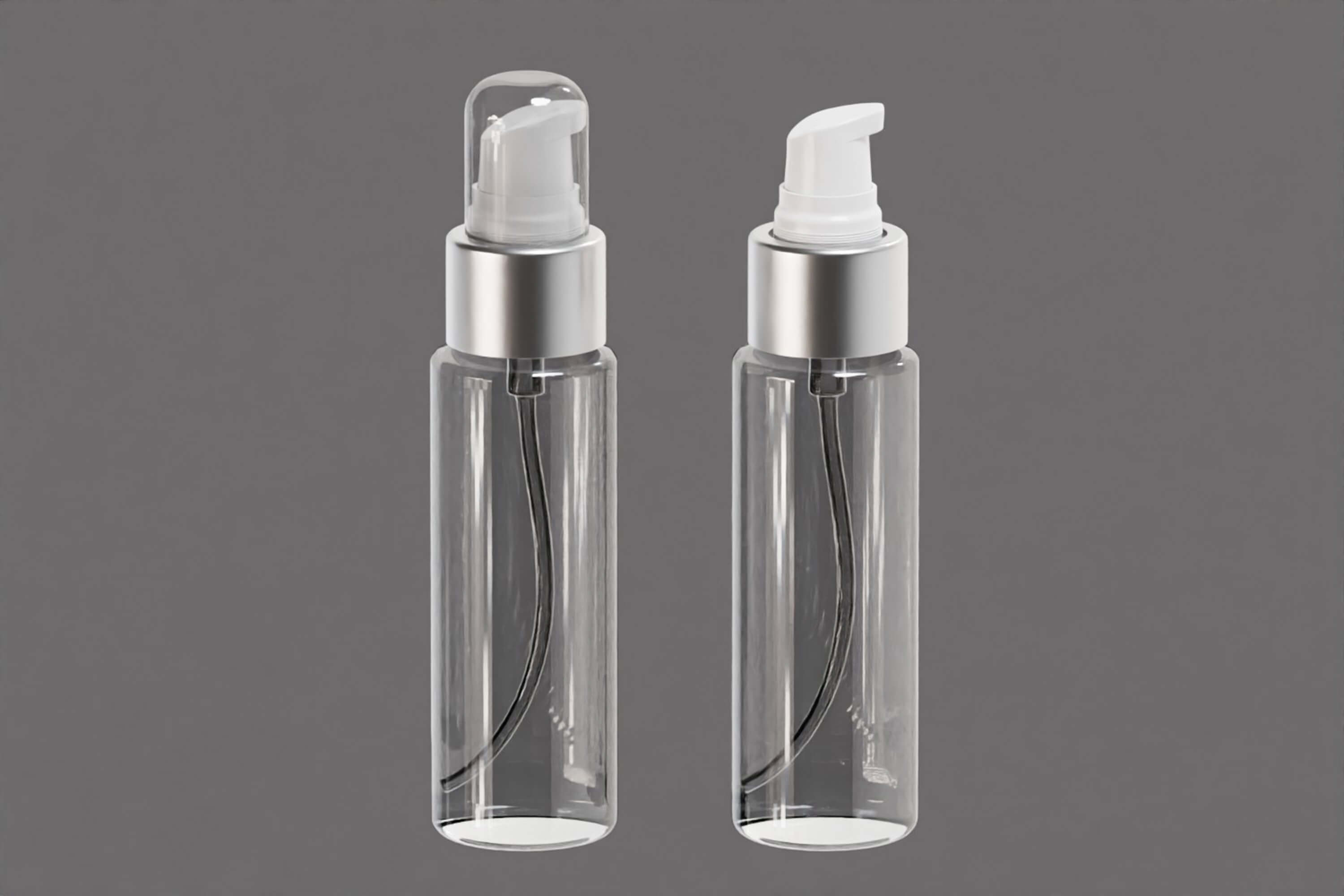 Clear Serum Pump Bottle 3D Model