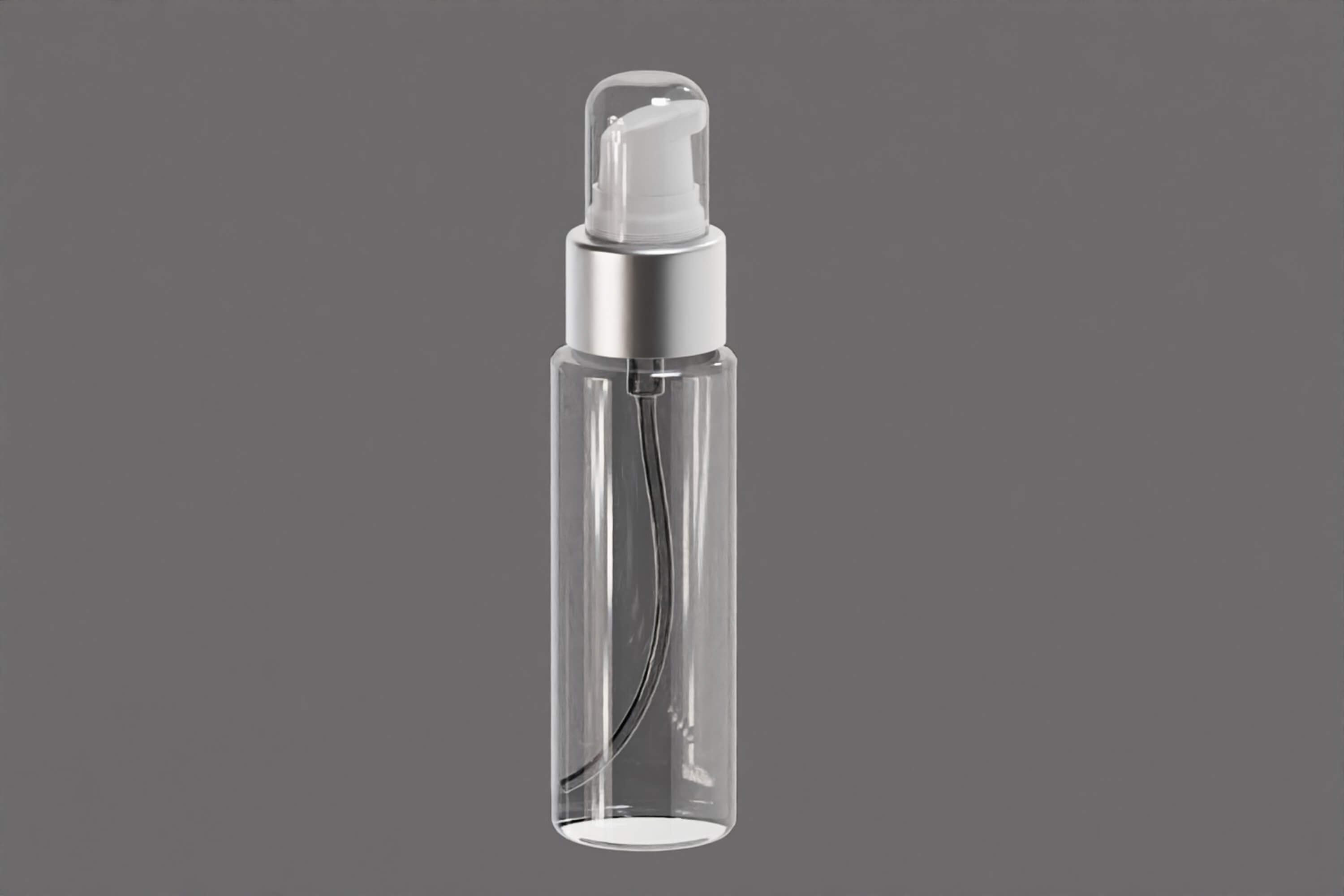 Clear Serum Pump Bottle 3D Model