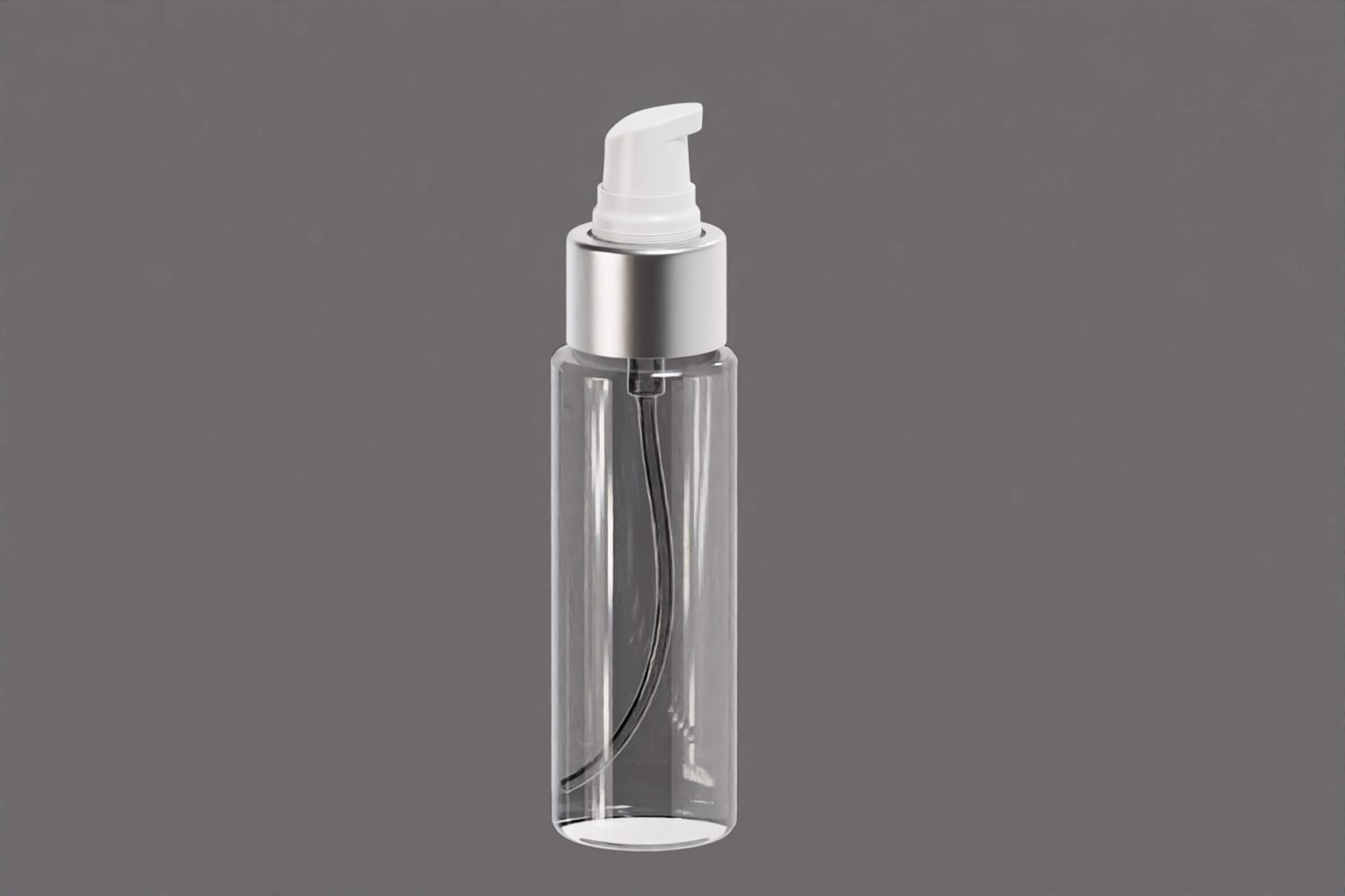 Clear Serum Pump Bottle 3D Model