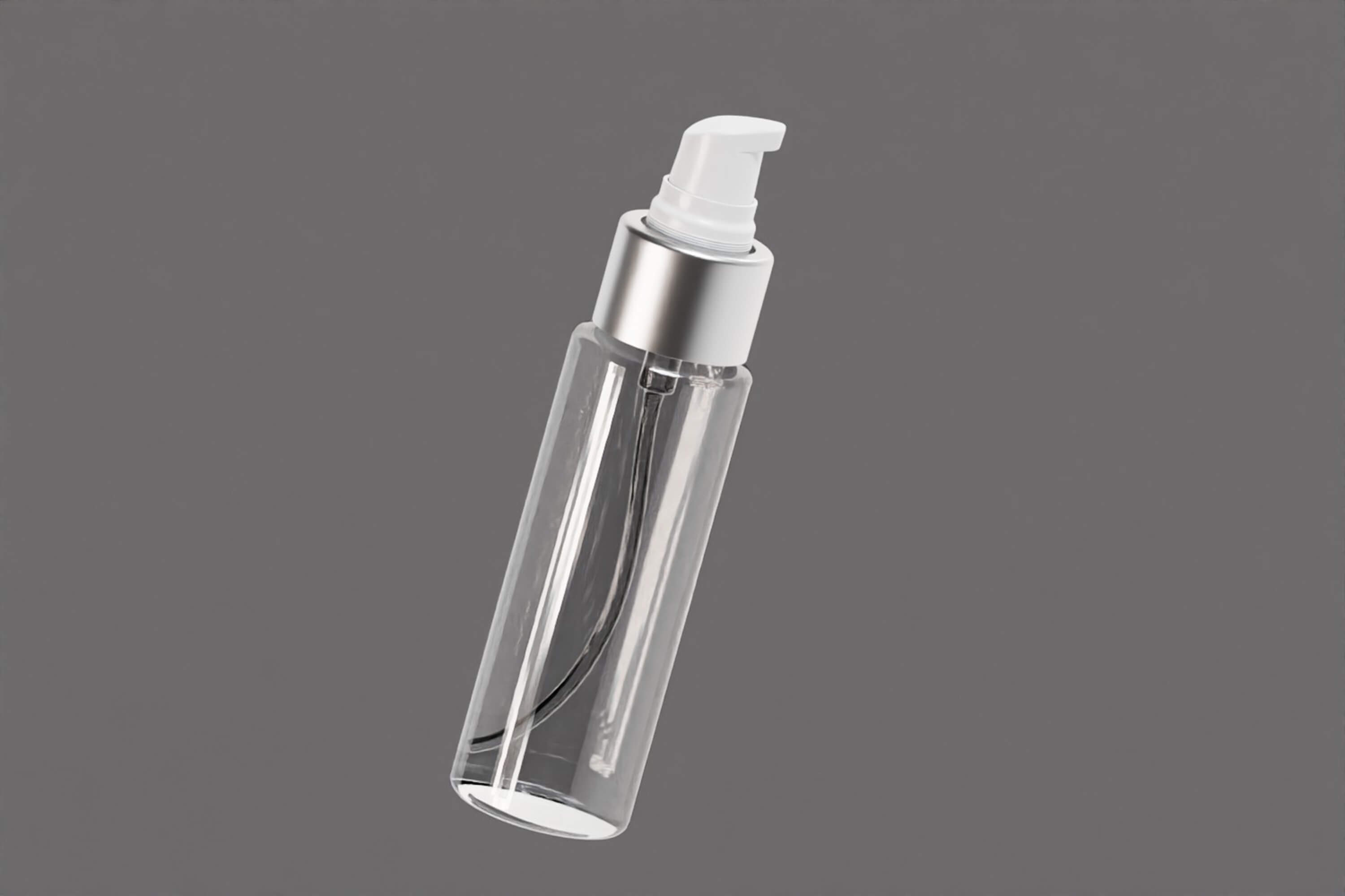 Clear Serum Pump Bottle 3D Model