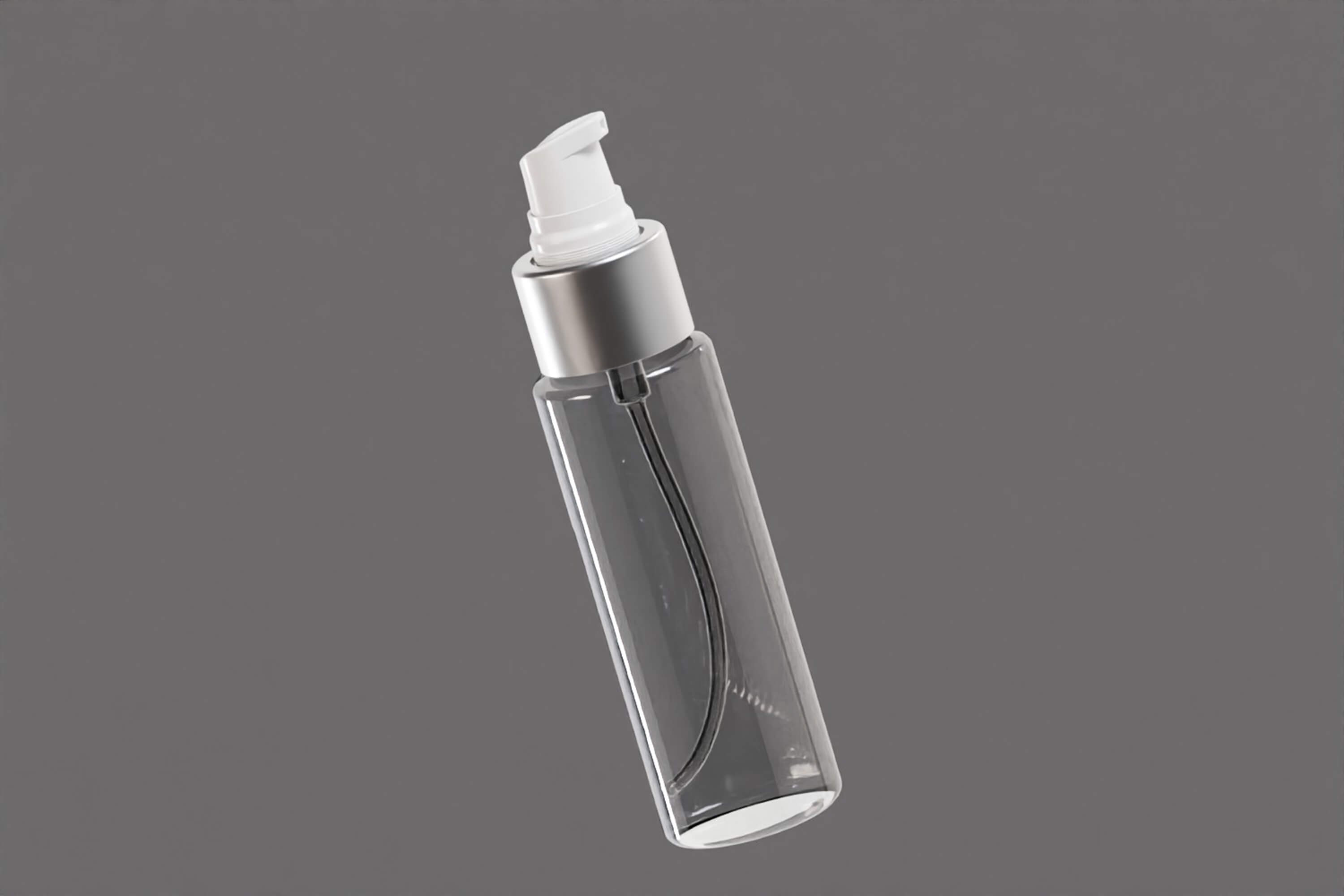 Clear Serum Pump Bottle 3D Model