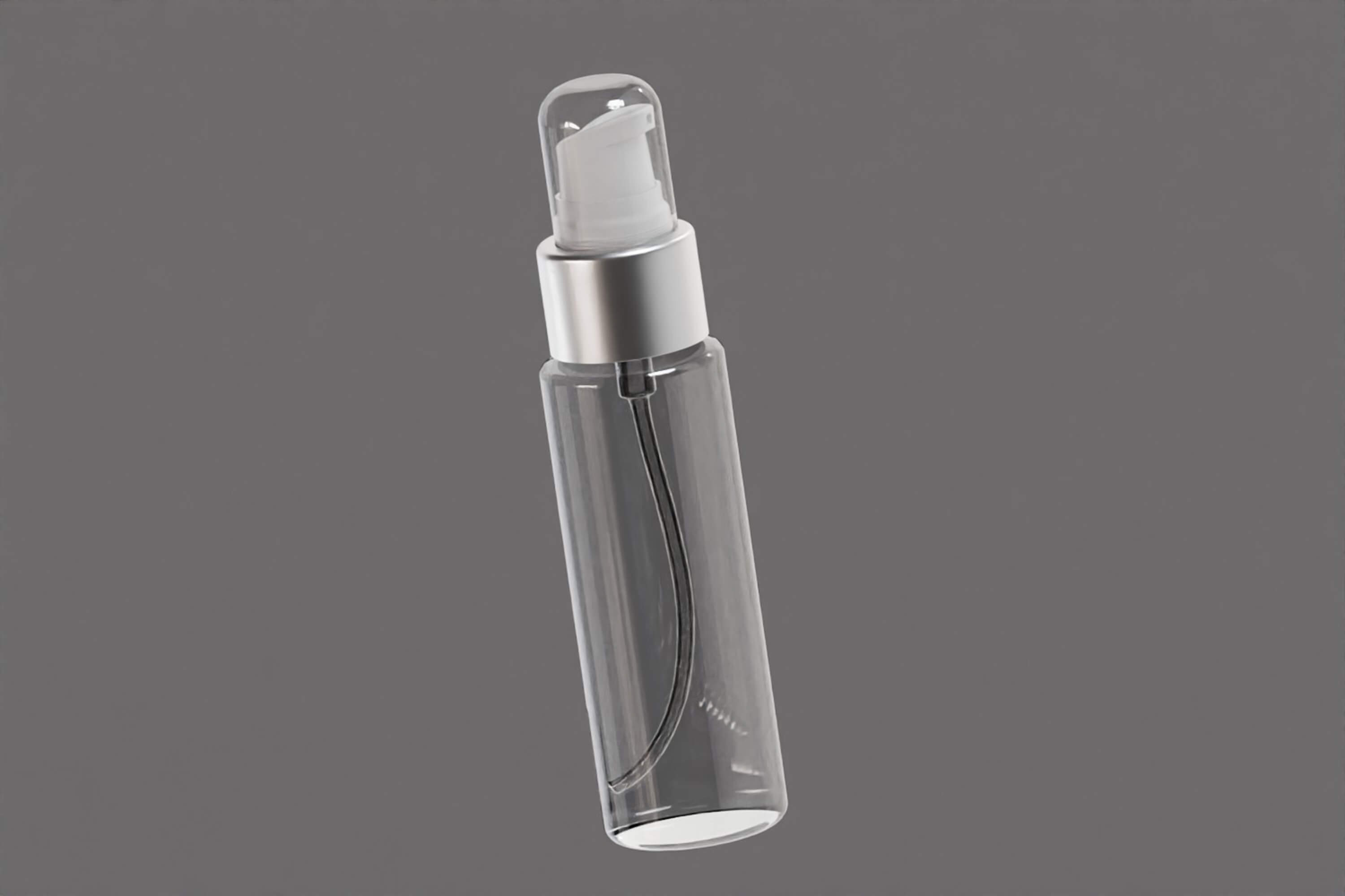 Clear Serum Pump Bottle 3D Model