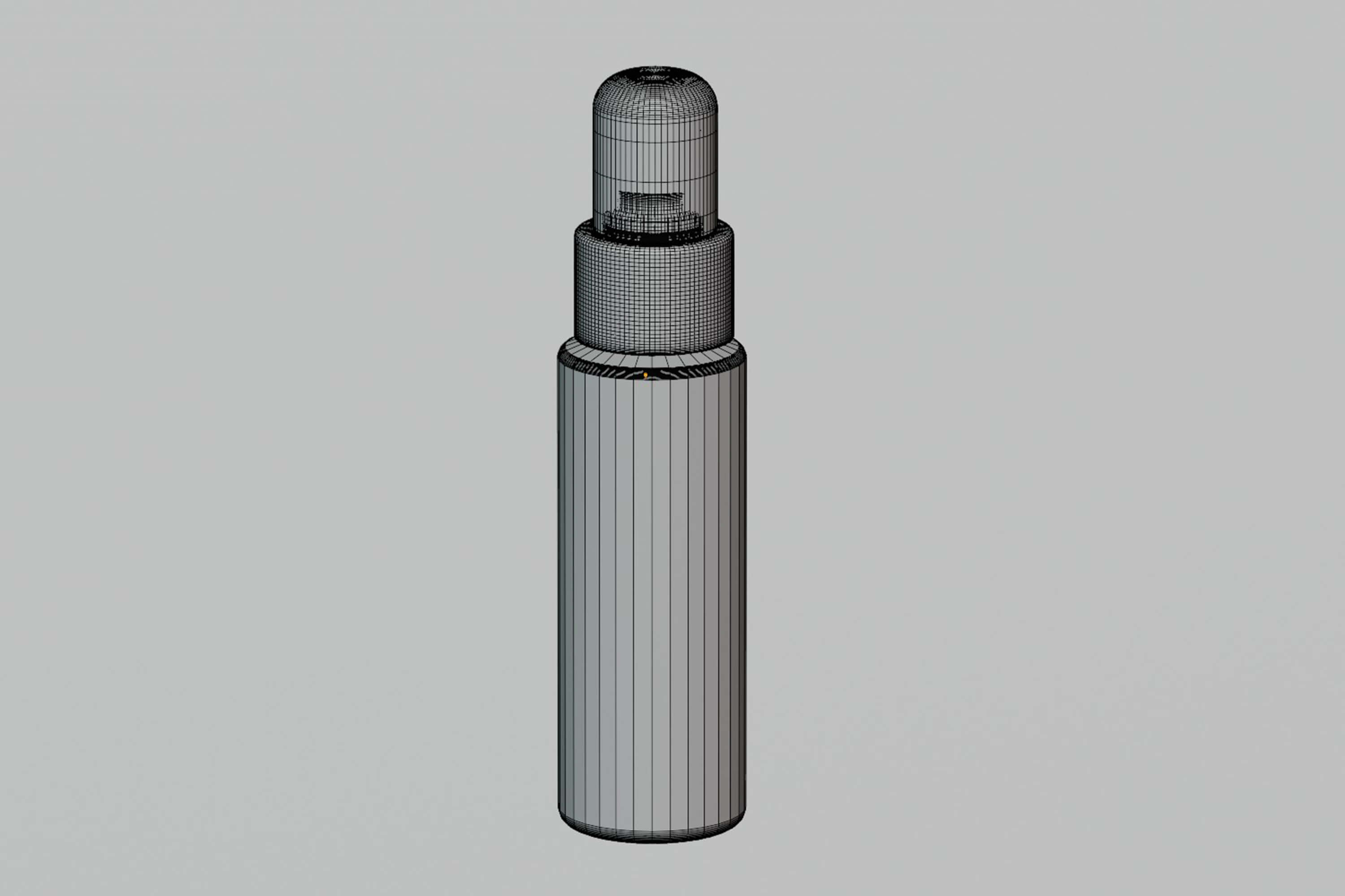 Clear Serum Pump Bottle 3D Model