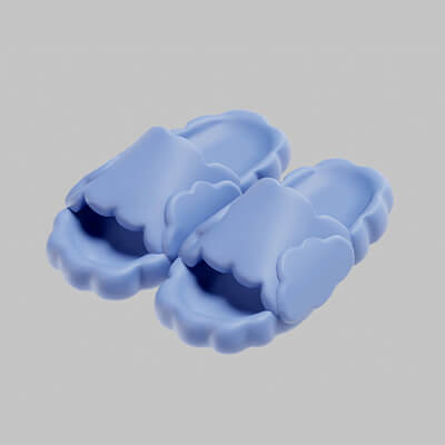 Cloud Shaped Cozy Slipper Pair