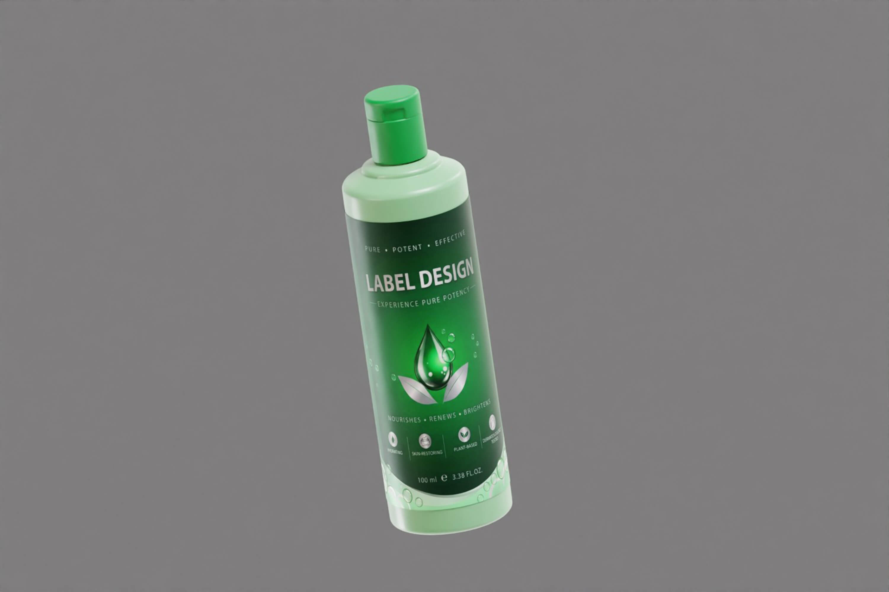 Cosmetic Container Bottle 3D Model