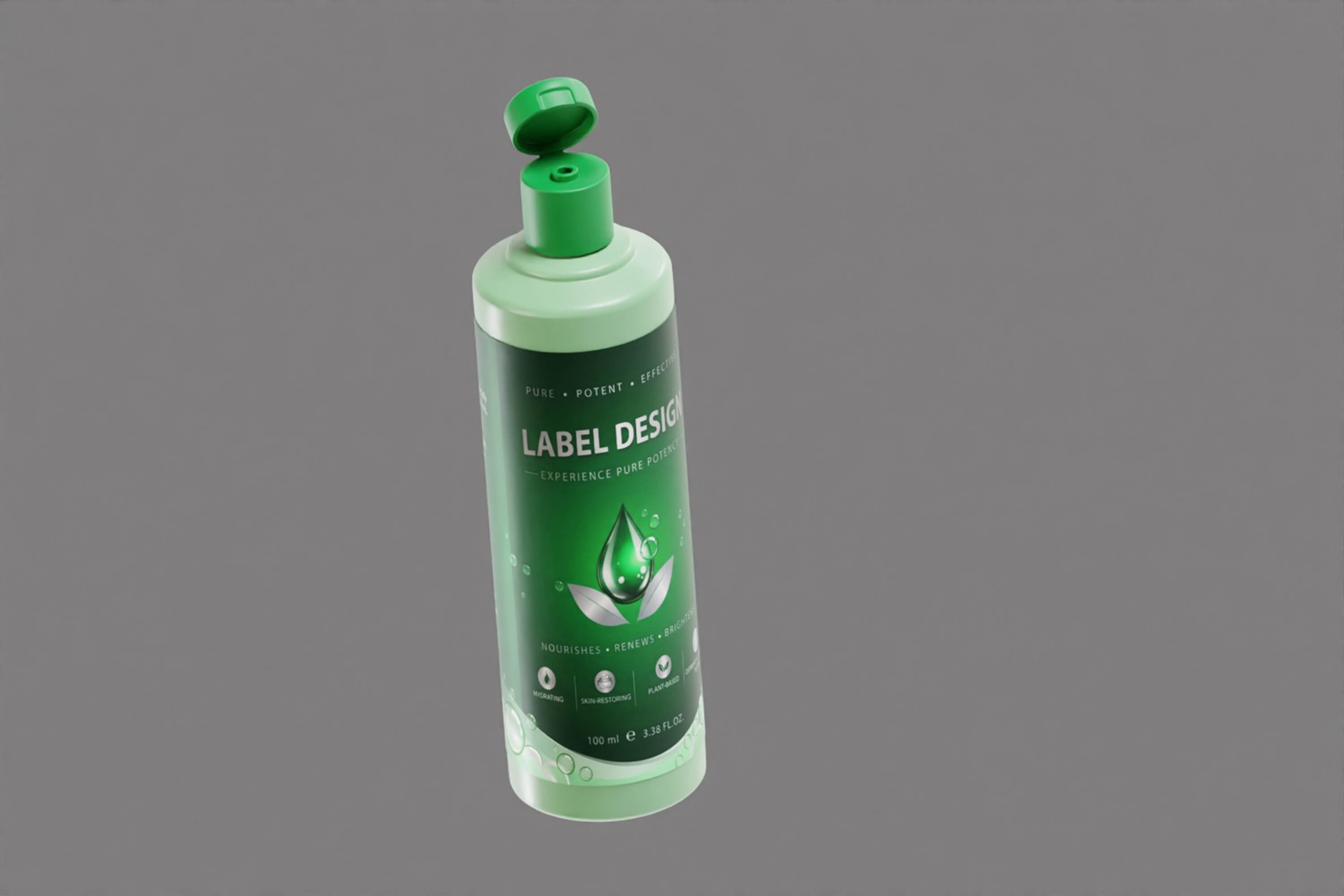Cosmetic Container Bottle 3D Model