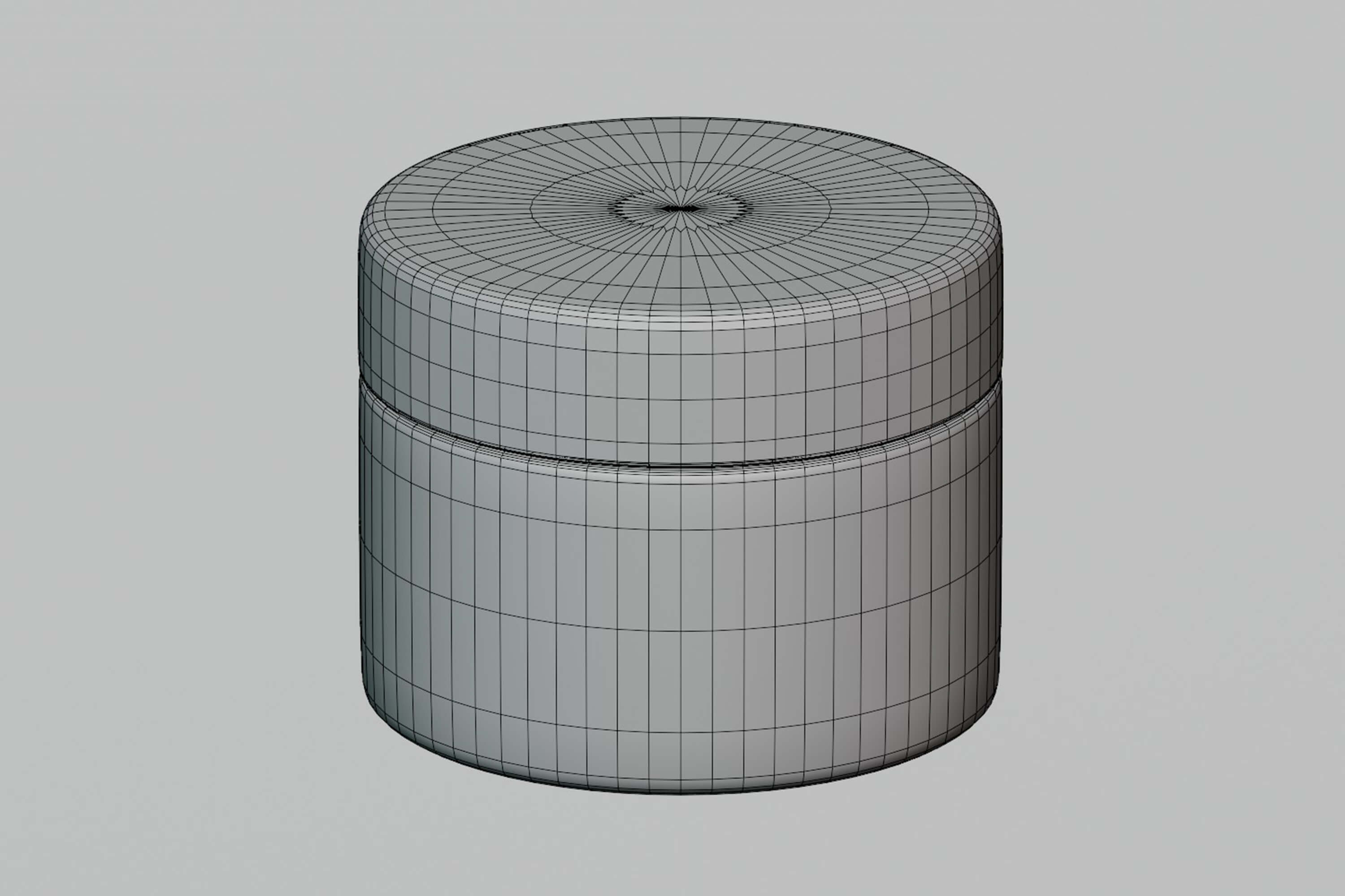 Cosmetic Cream Jar Container 3D Model