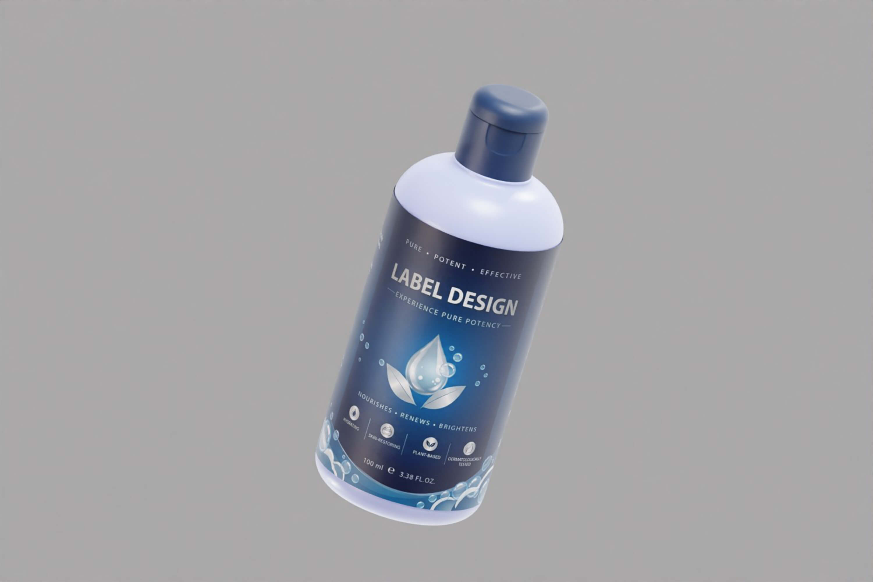 Cosmetic Flip Top Bottle 3D Model