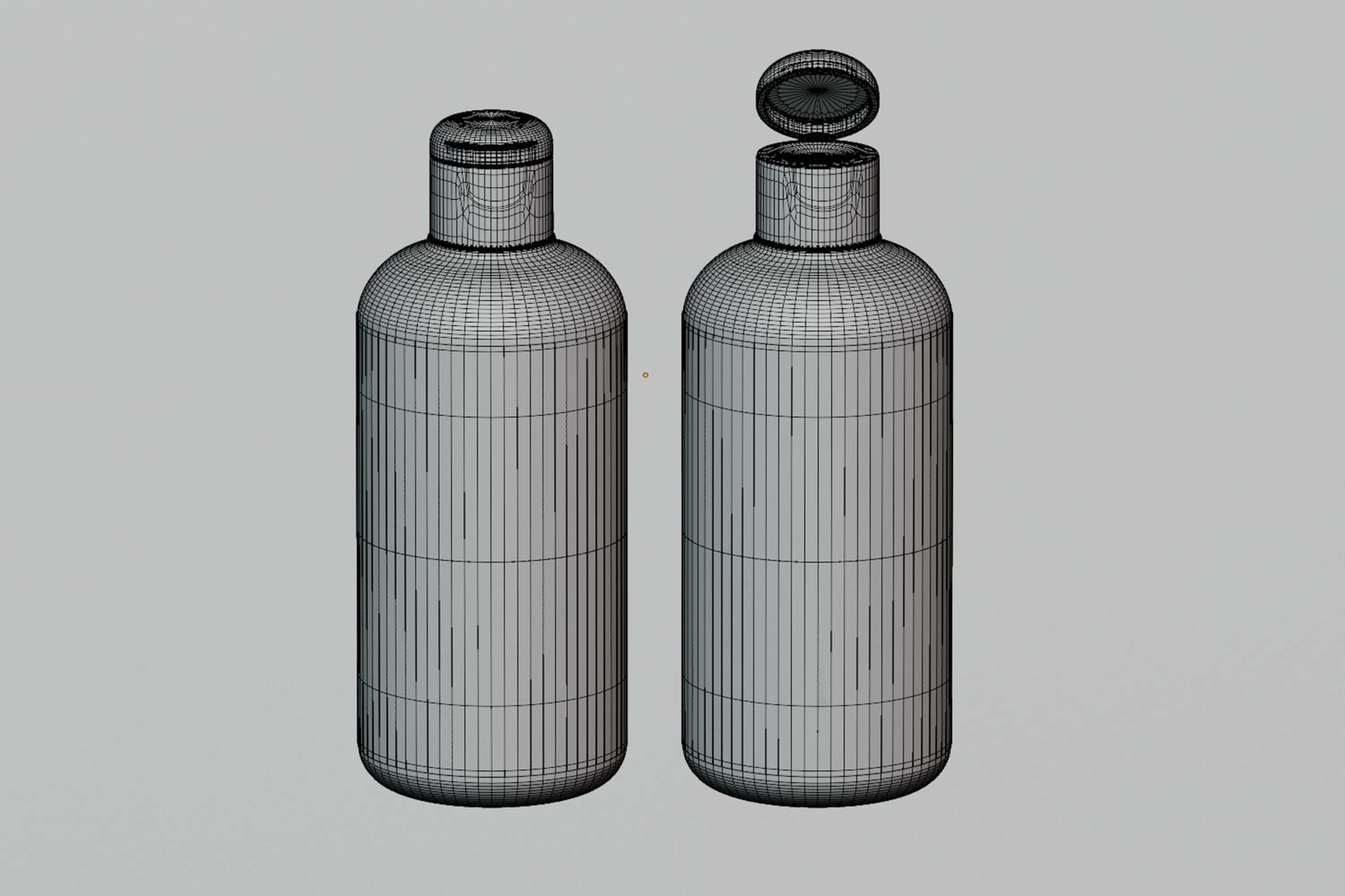 Cosmetic Flip Top Bottle 3D Model