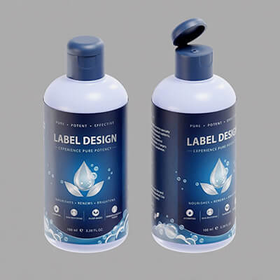 Cosmetic Flip Top Bottle