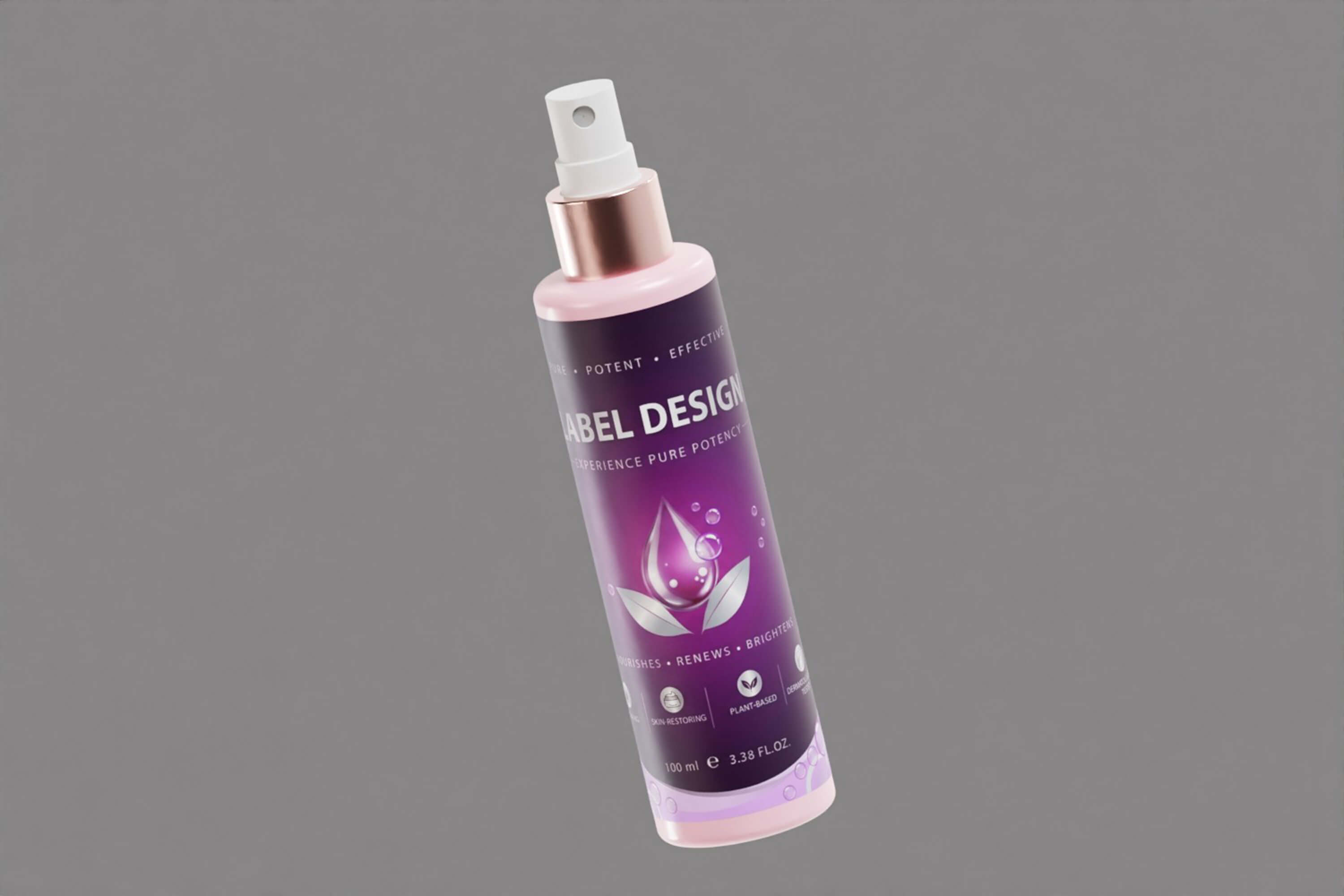 Cosmetic Spray Bottle Container 3D Model