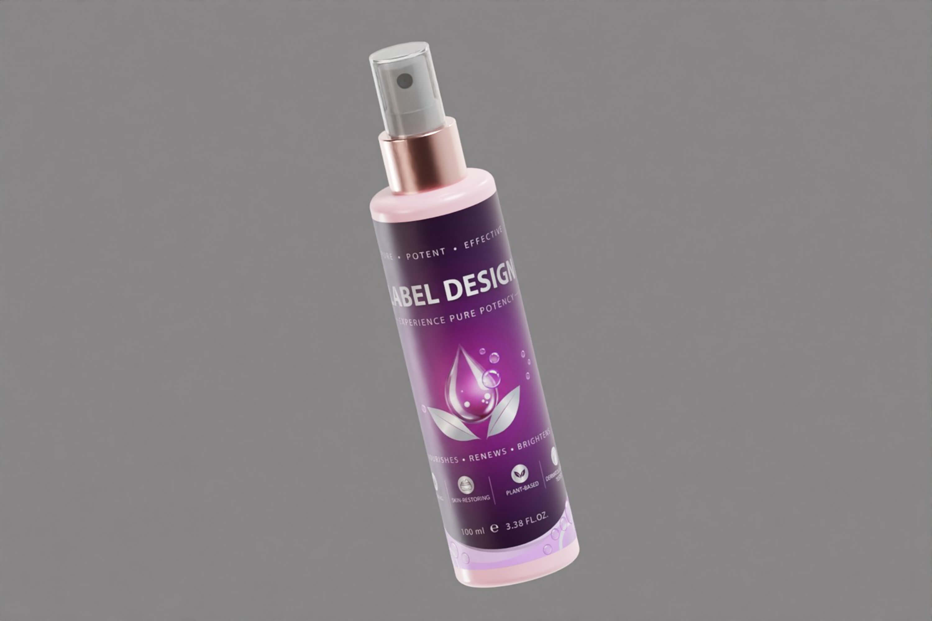 Cosmetic Spray Bottle Container 3D Model