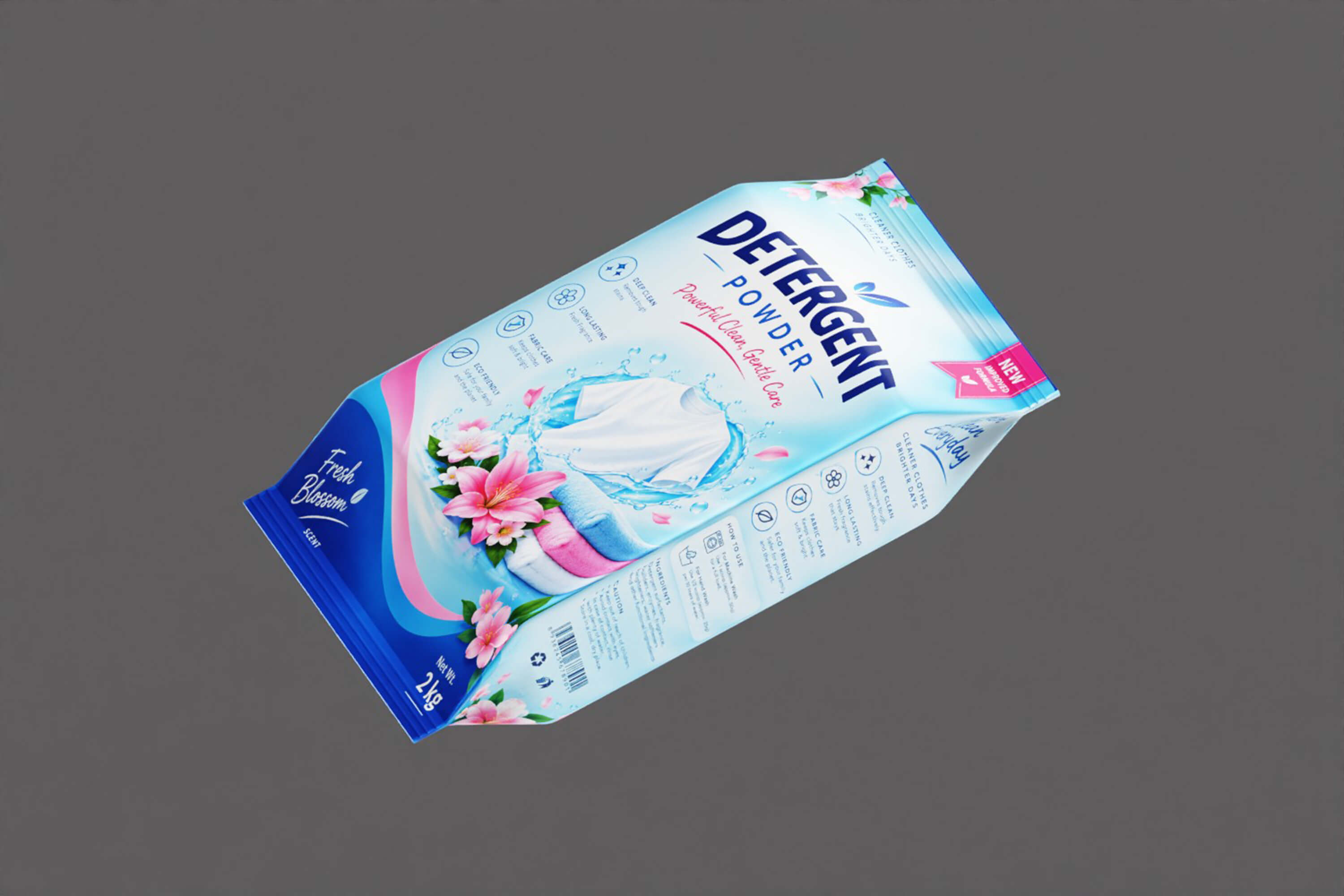Detergent Powder Packaging 3D Model