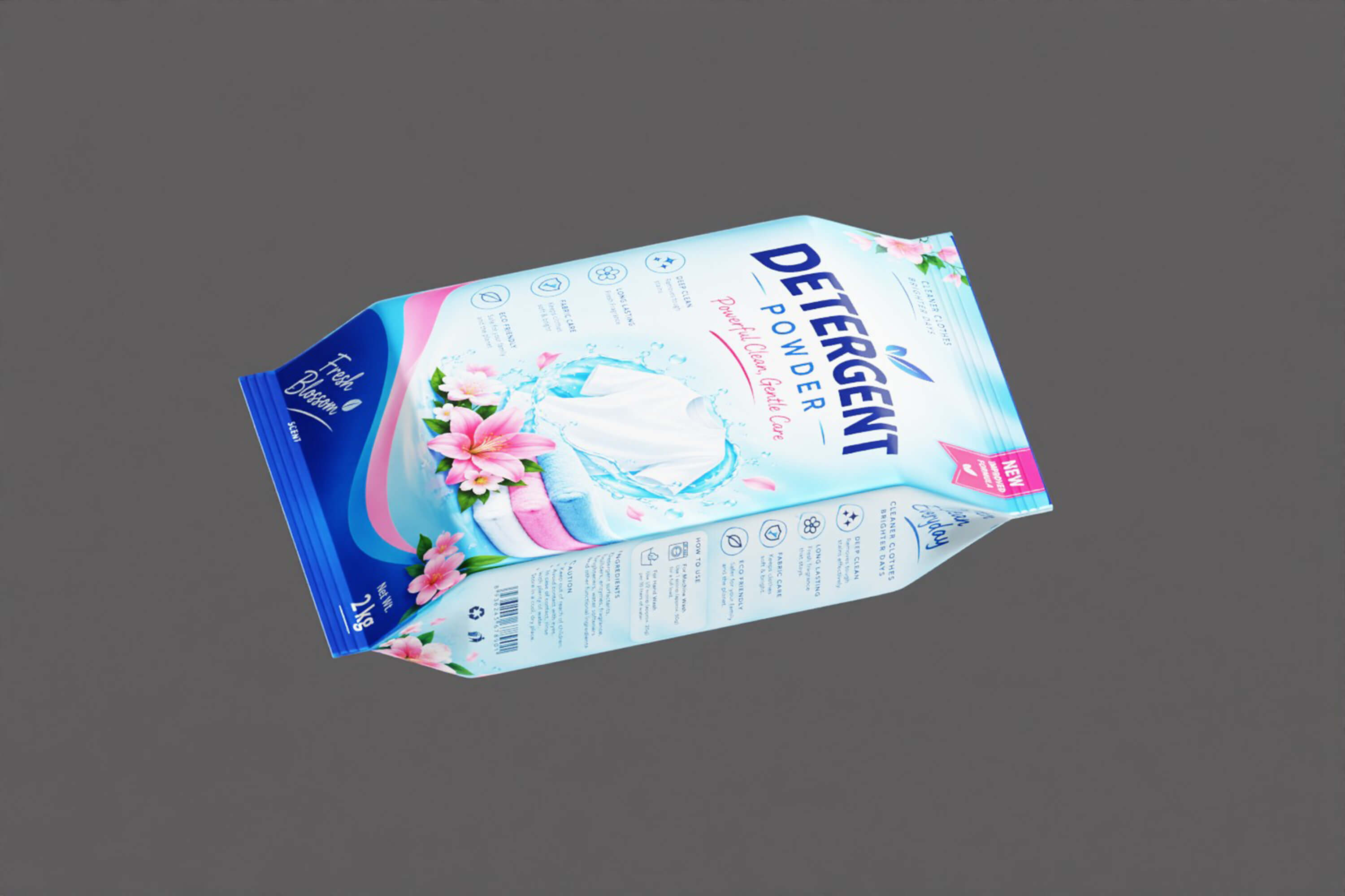 Detergent Powder Packaging 3D Model
