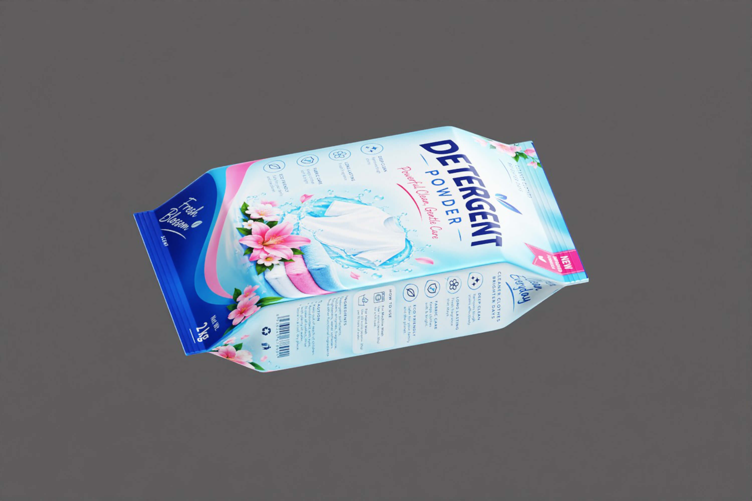 Detergent Powder Packaging 3D Model