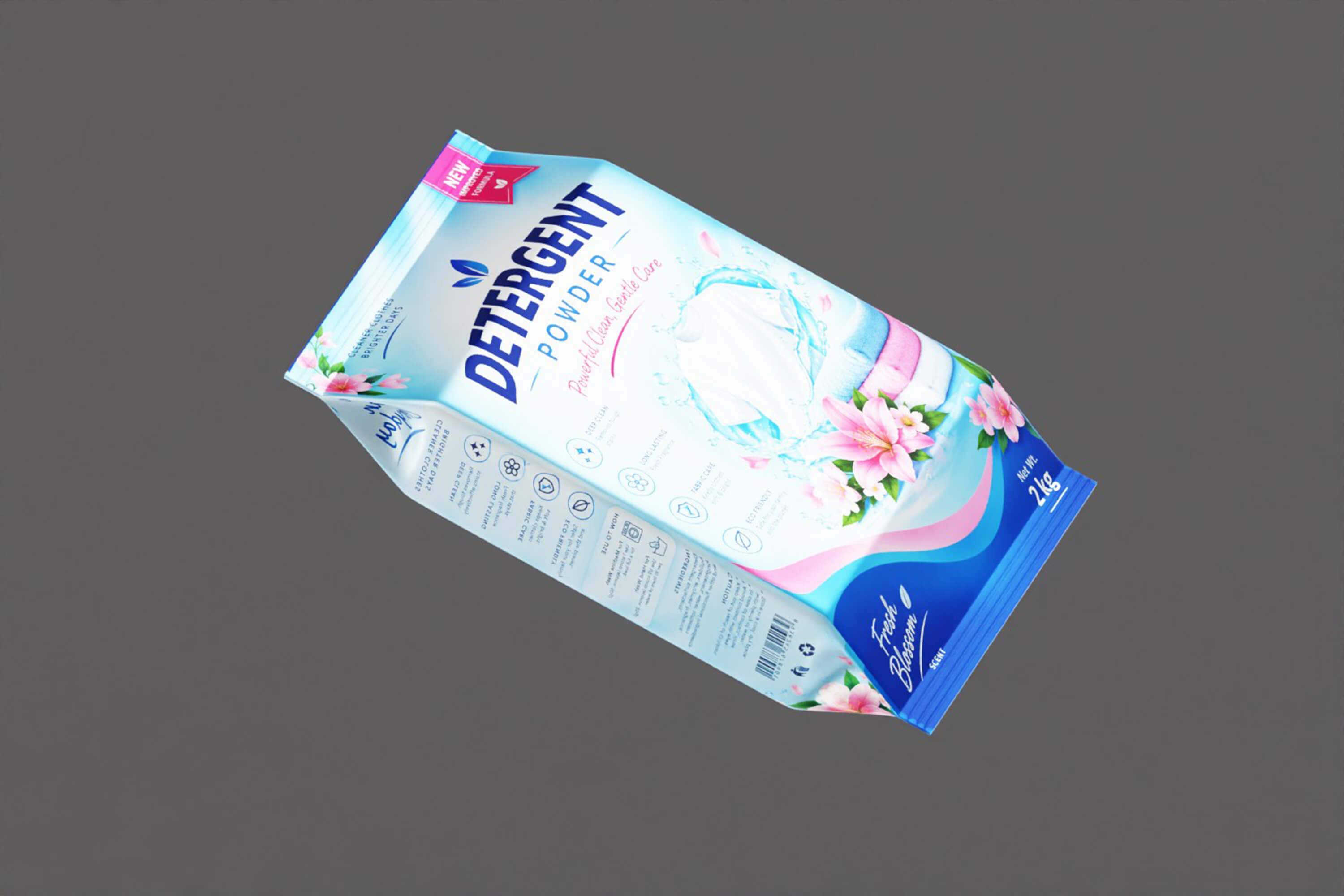 Detergent Powder Packaging 3D Model