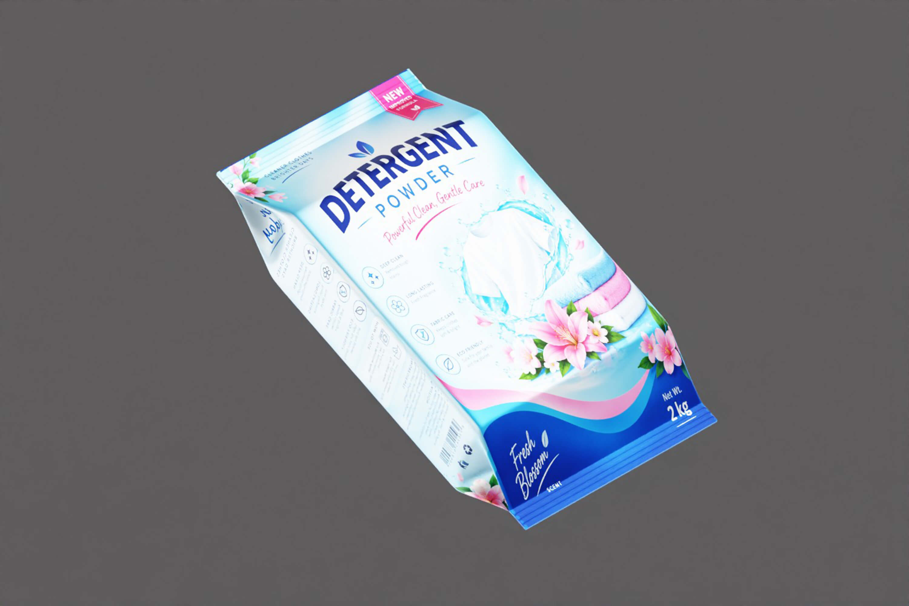 Detergent Powder Packaging 3D Model