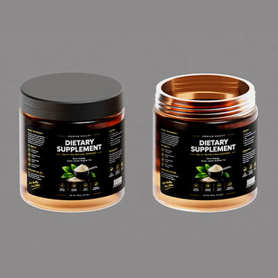 Dietary Supplement Open Jar