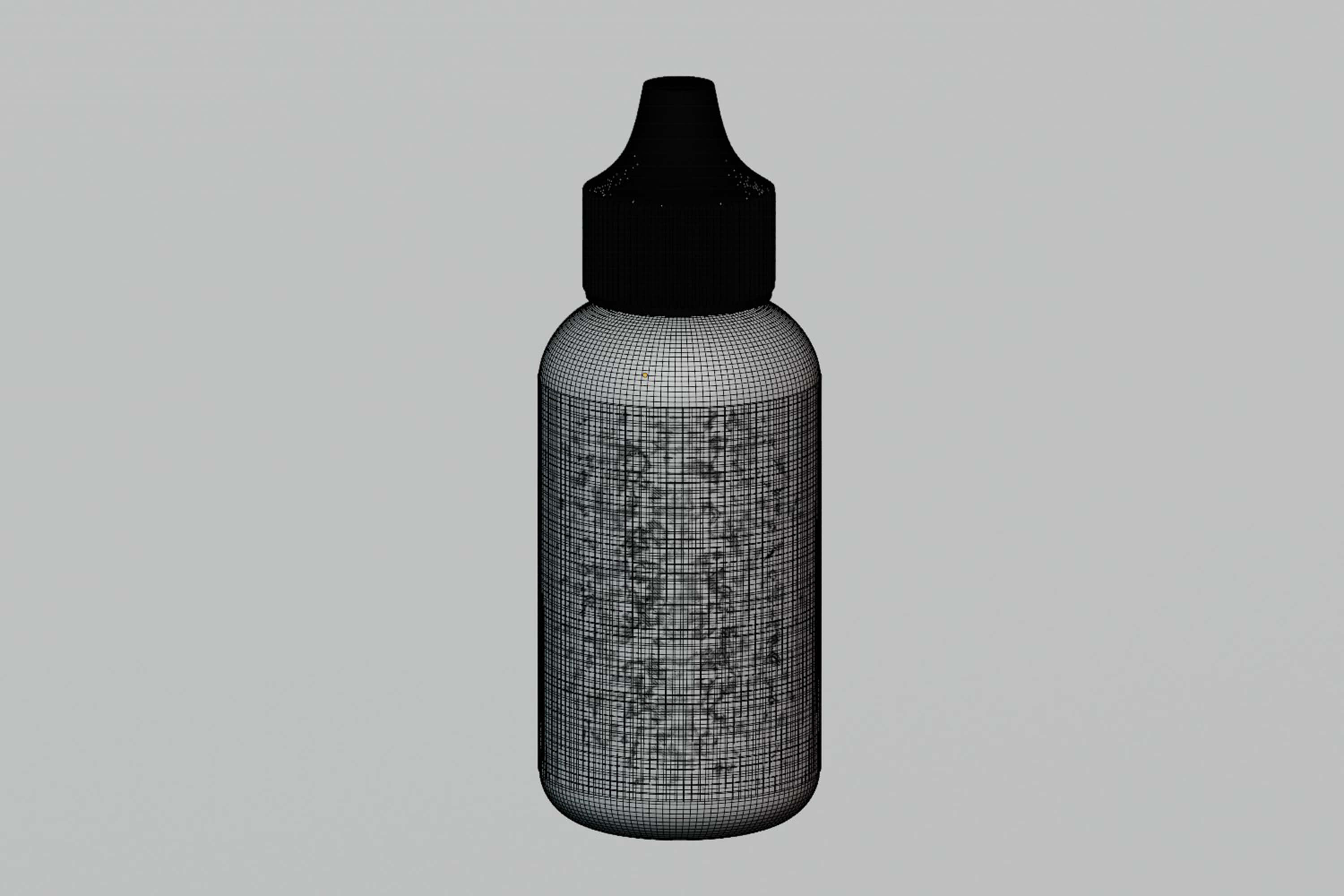 Dropper Bottle Open Closed 3D Model