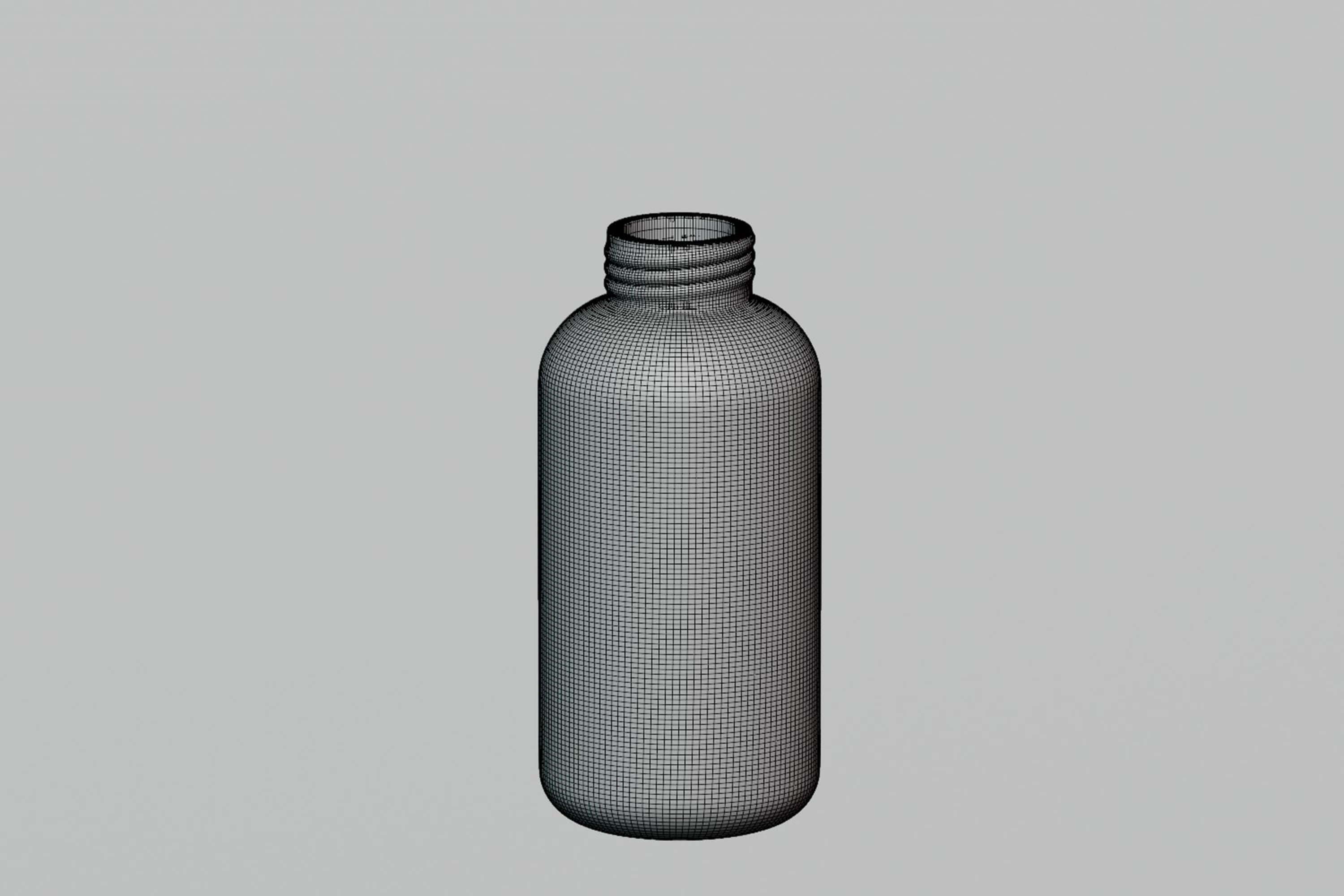 Dropper Bottle Open Closed 3D Model