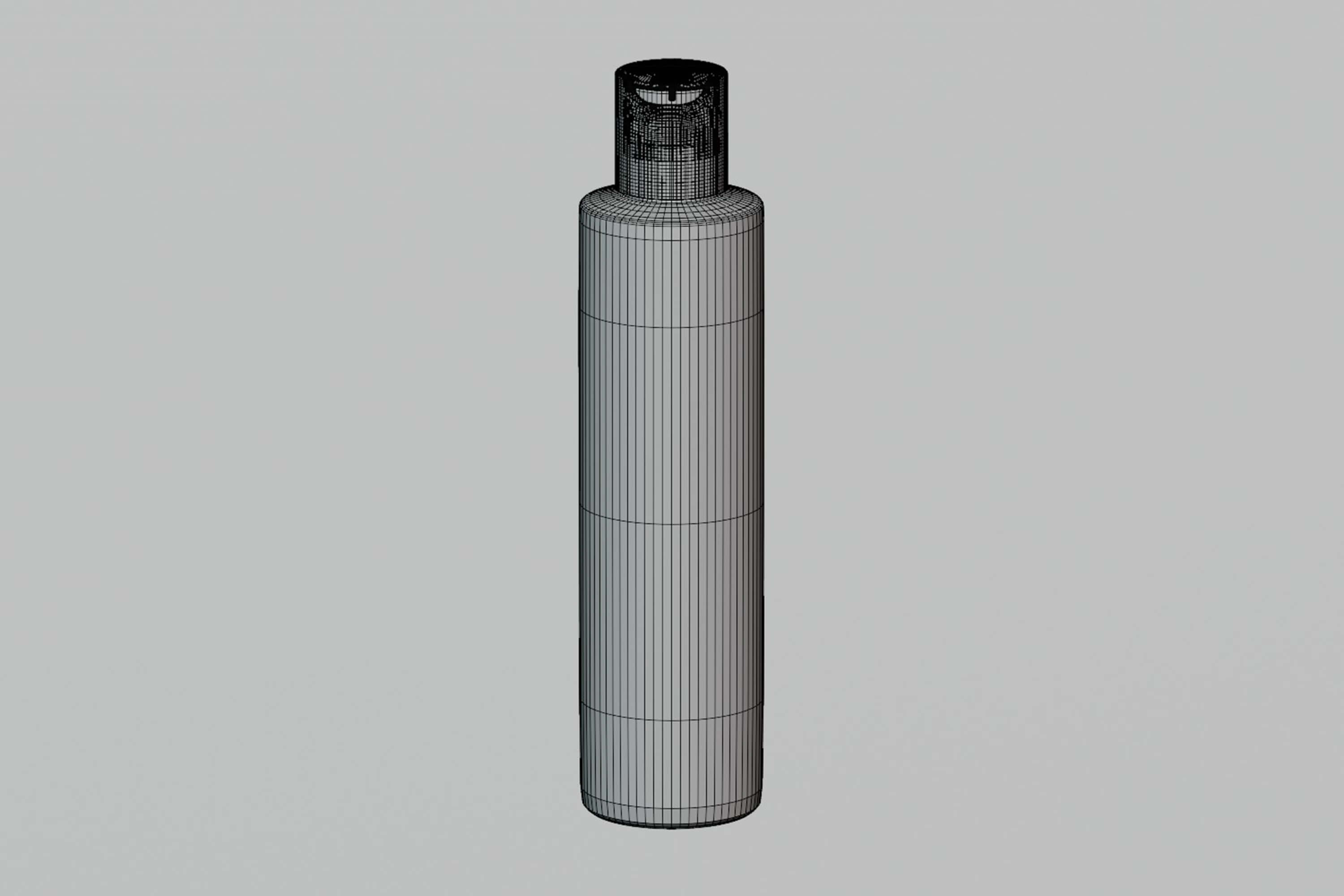 Flip Top Bottle Container 3D Model