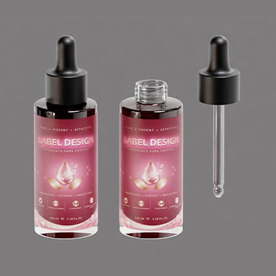 Glass Dropper Bottle Container