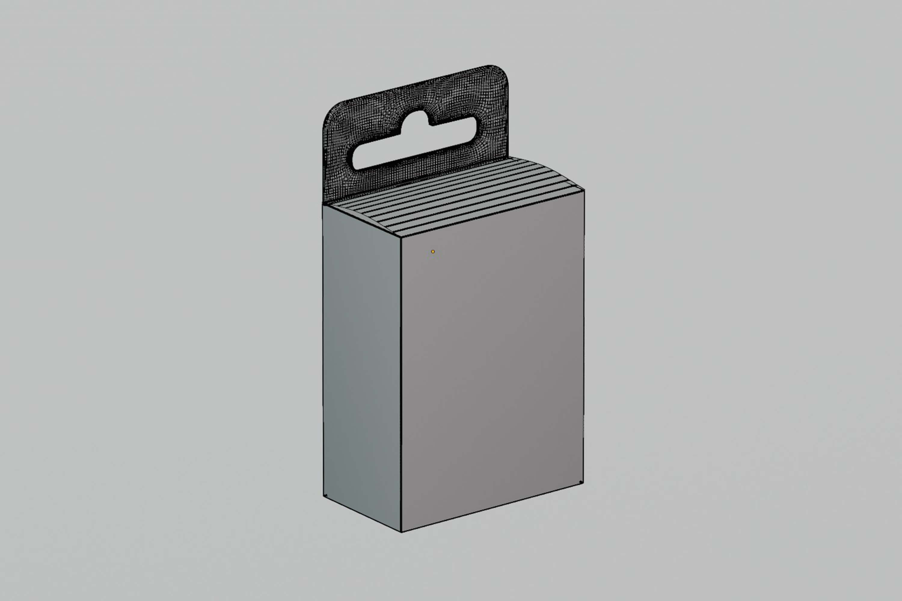 Hanging Packaging Box Container 3D Model