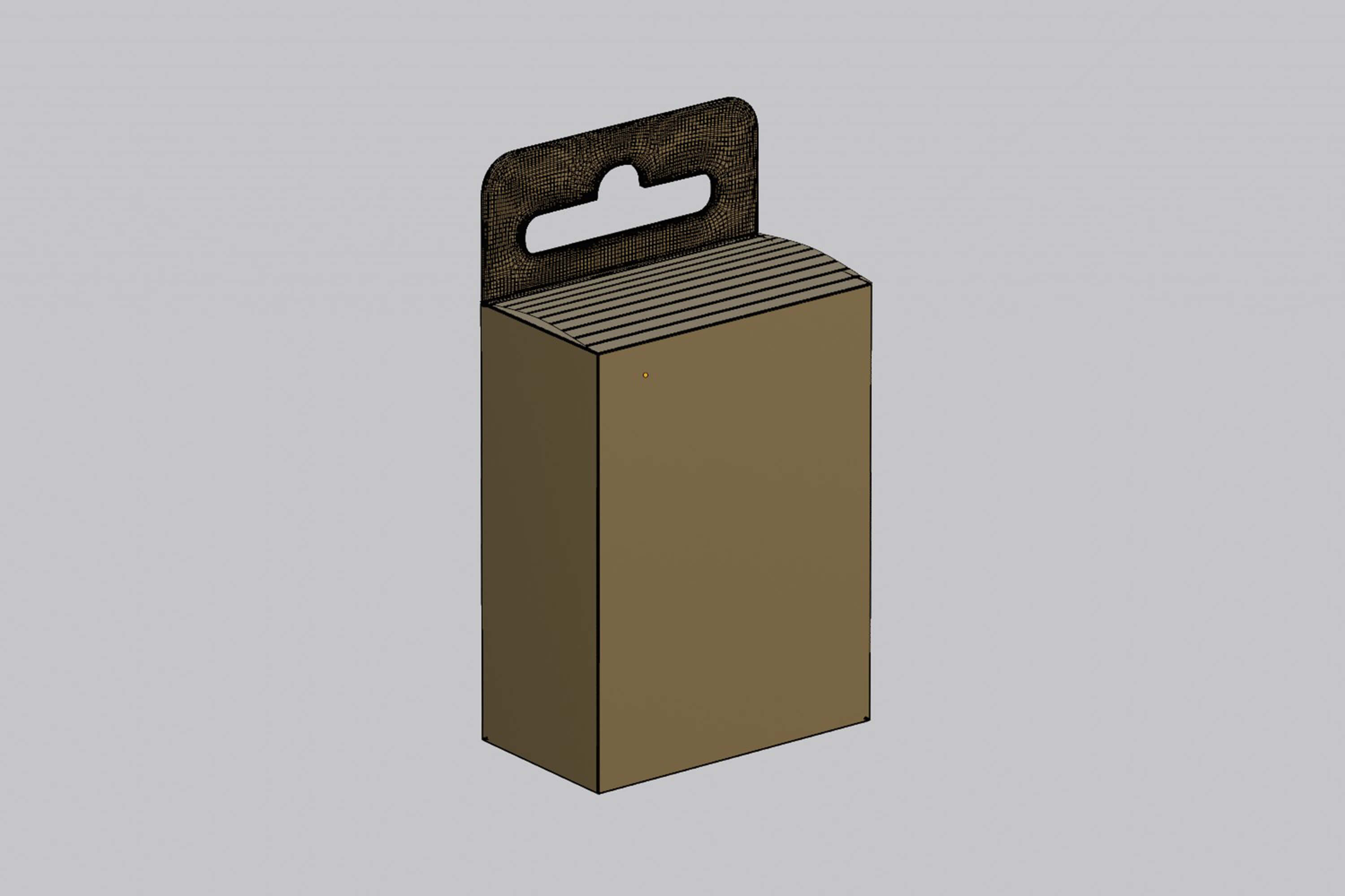 Hanging Packaging Box Container 3D Model