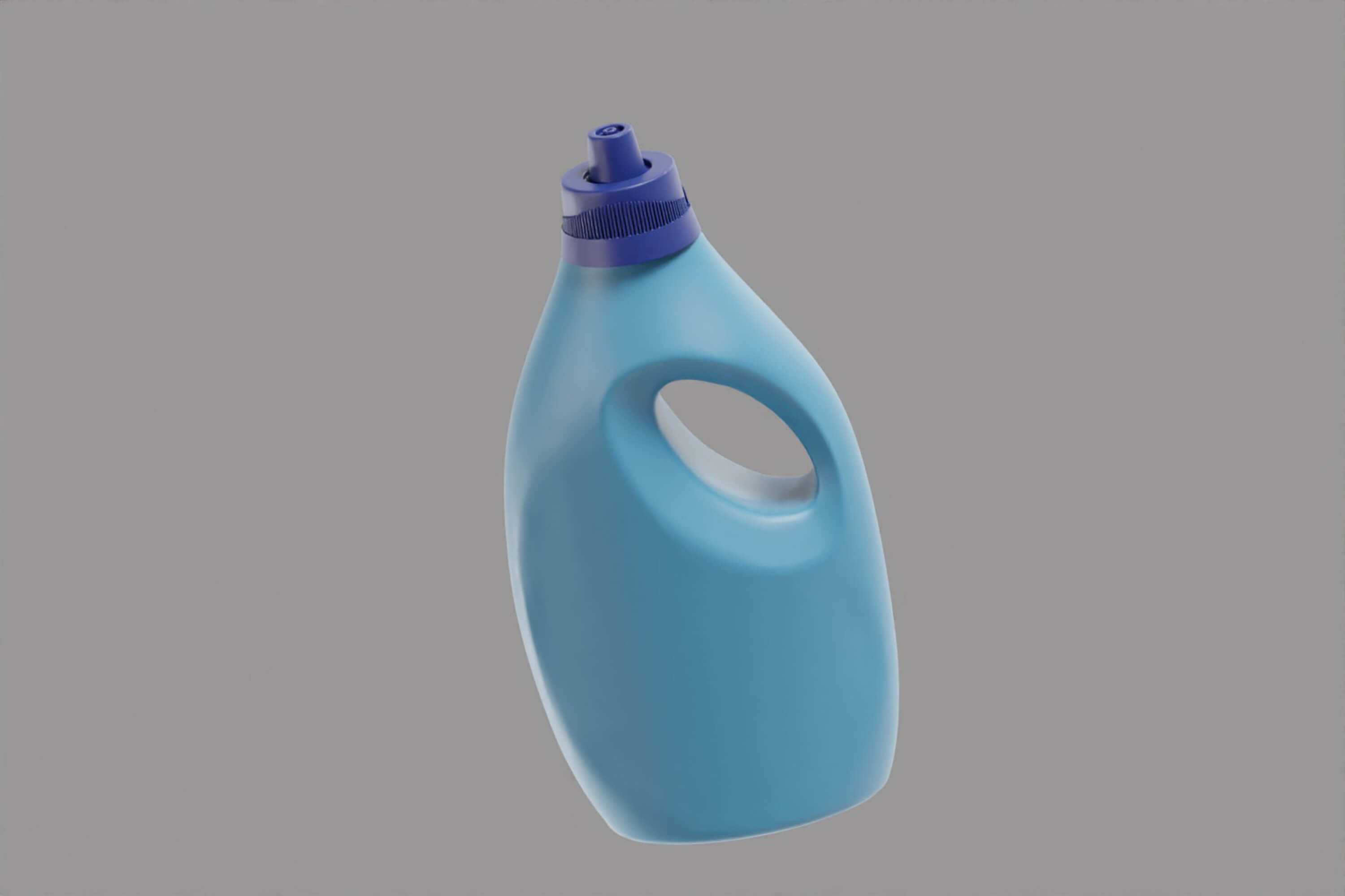 Laundry Plastic Detergent Bottle 3D Model