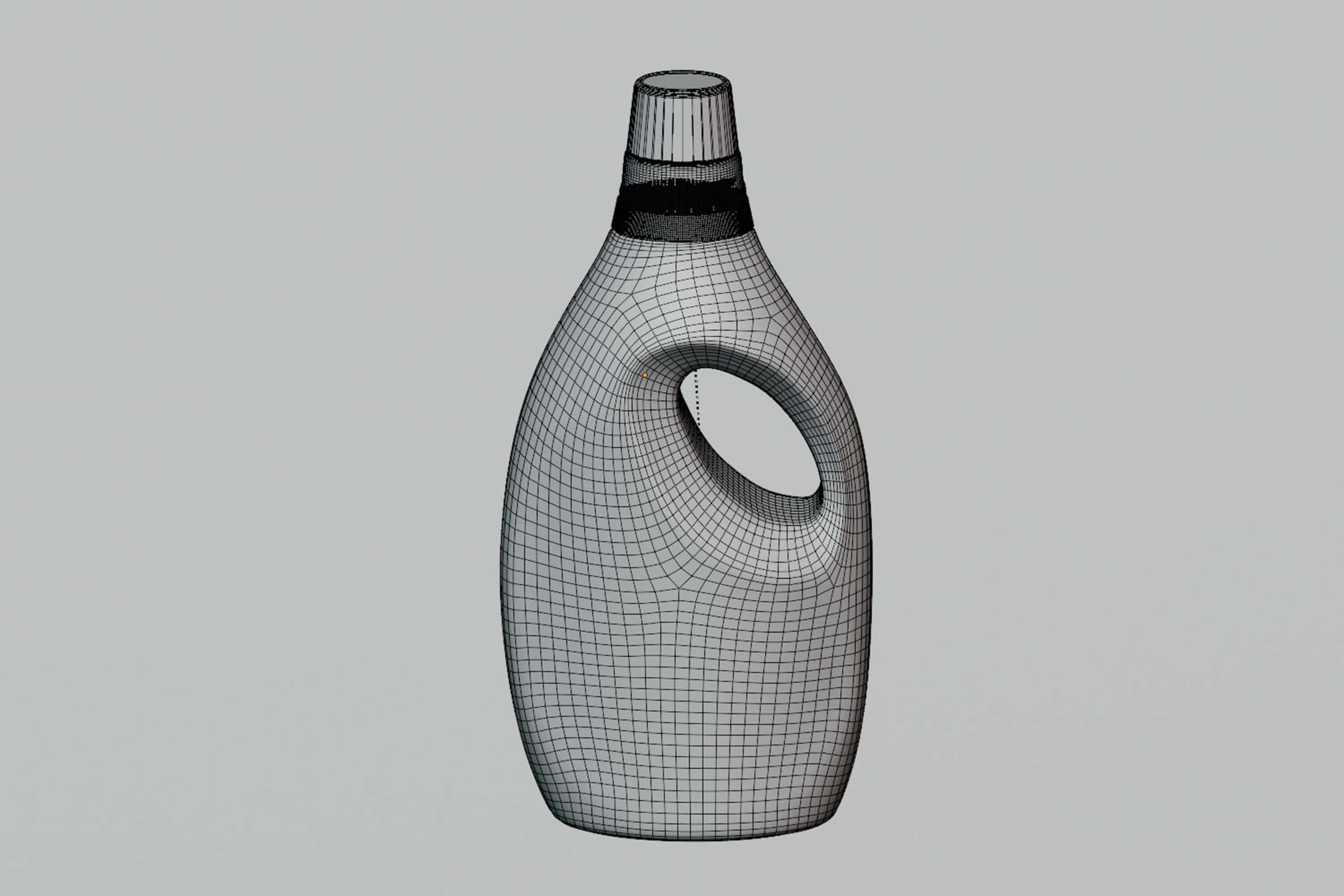 Laundry Plastic Detergent Bottle 3D Model