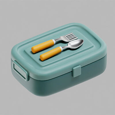 Lunch Box with Spoon