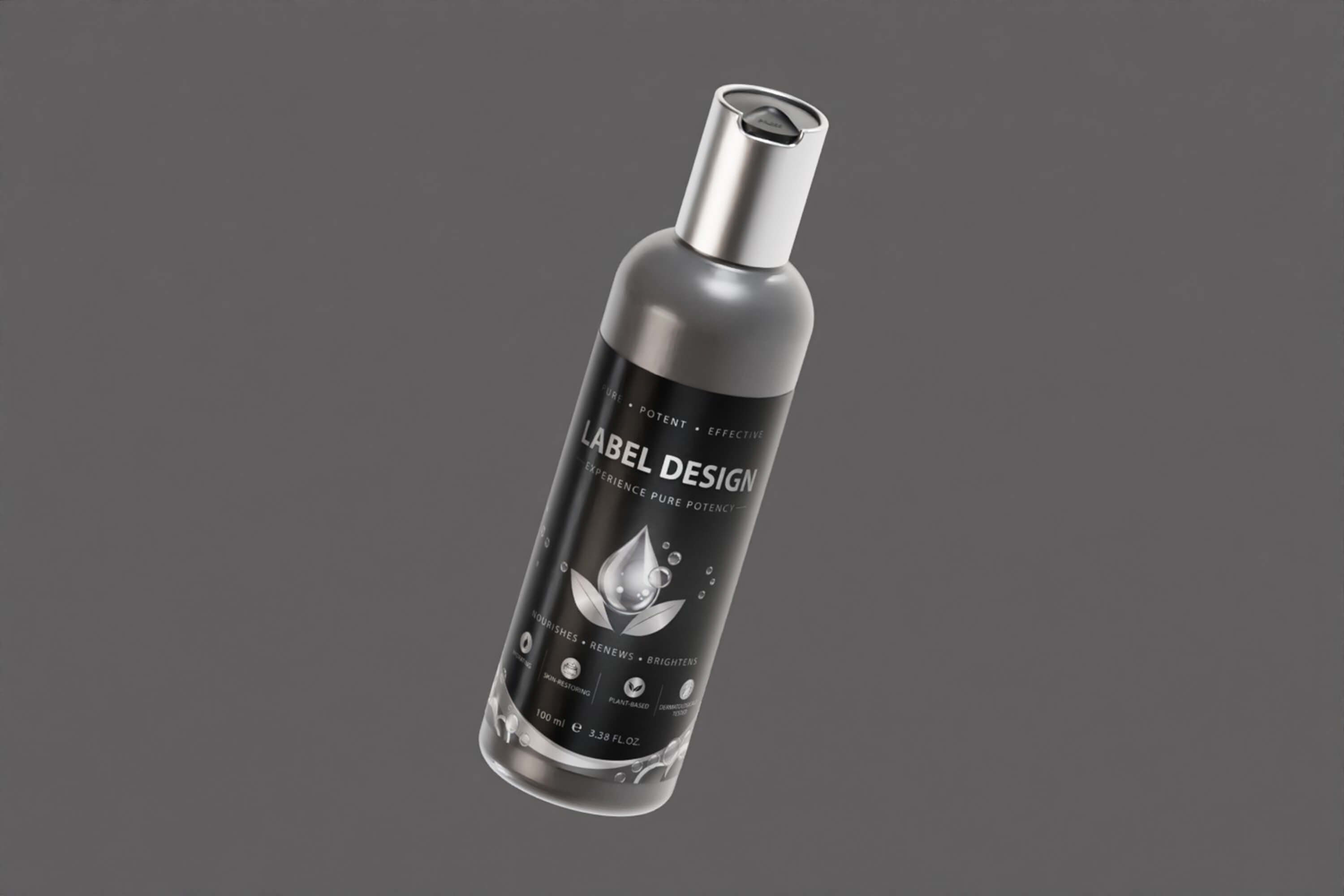 Luxury Cosmetic Serum Bottle 3D Model