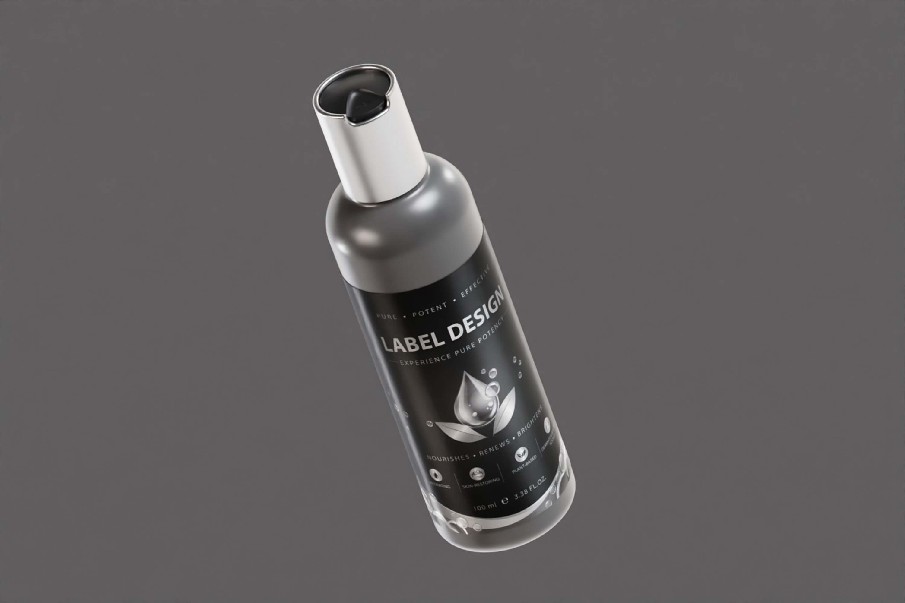 Luxury Cosmetic Serum Bottle 3D Model