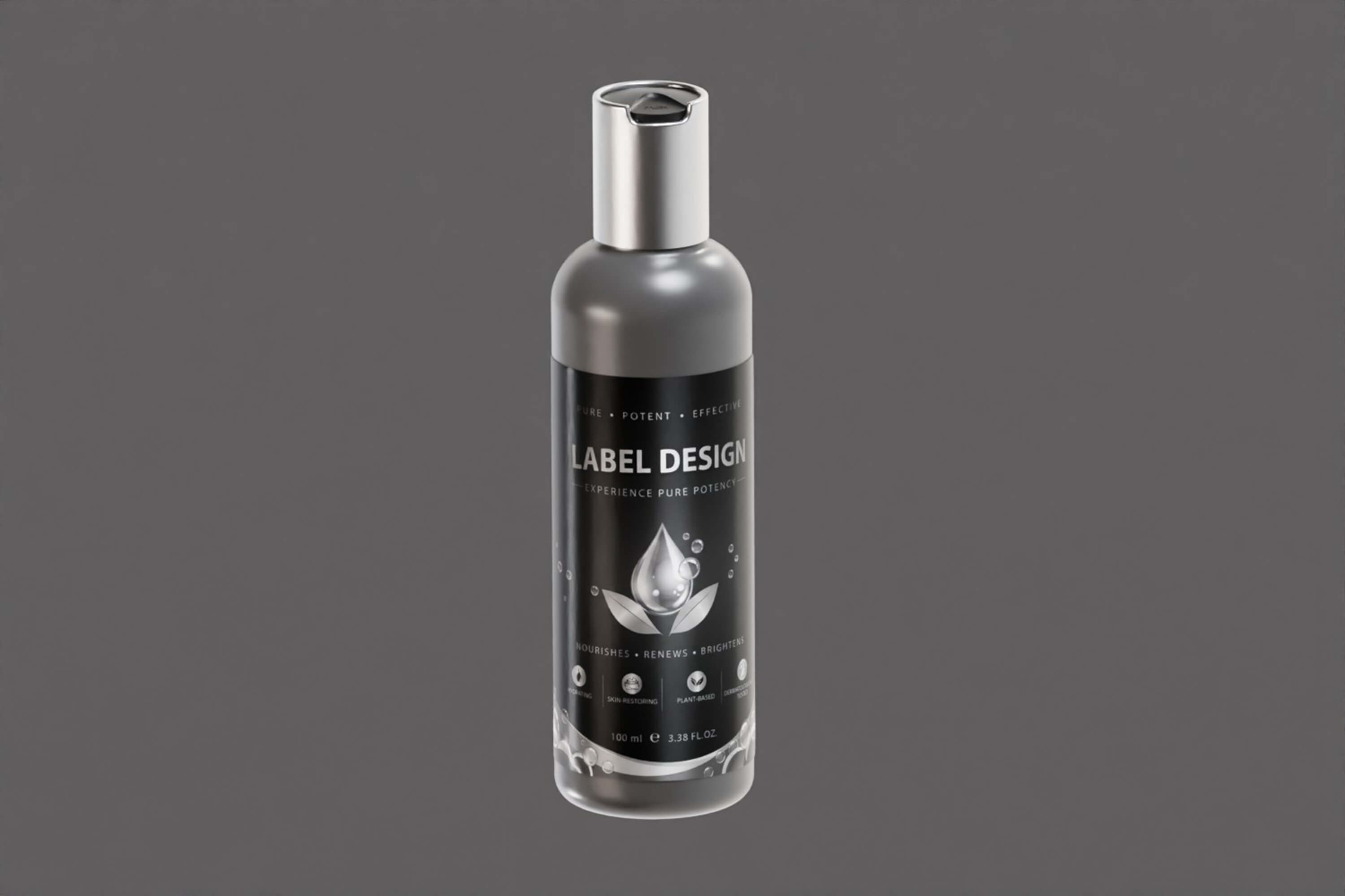 Luxury Cosmetic Serum Bottle 3D Model