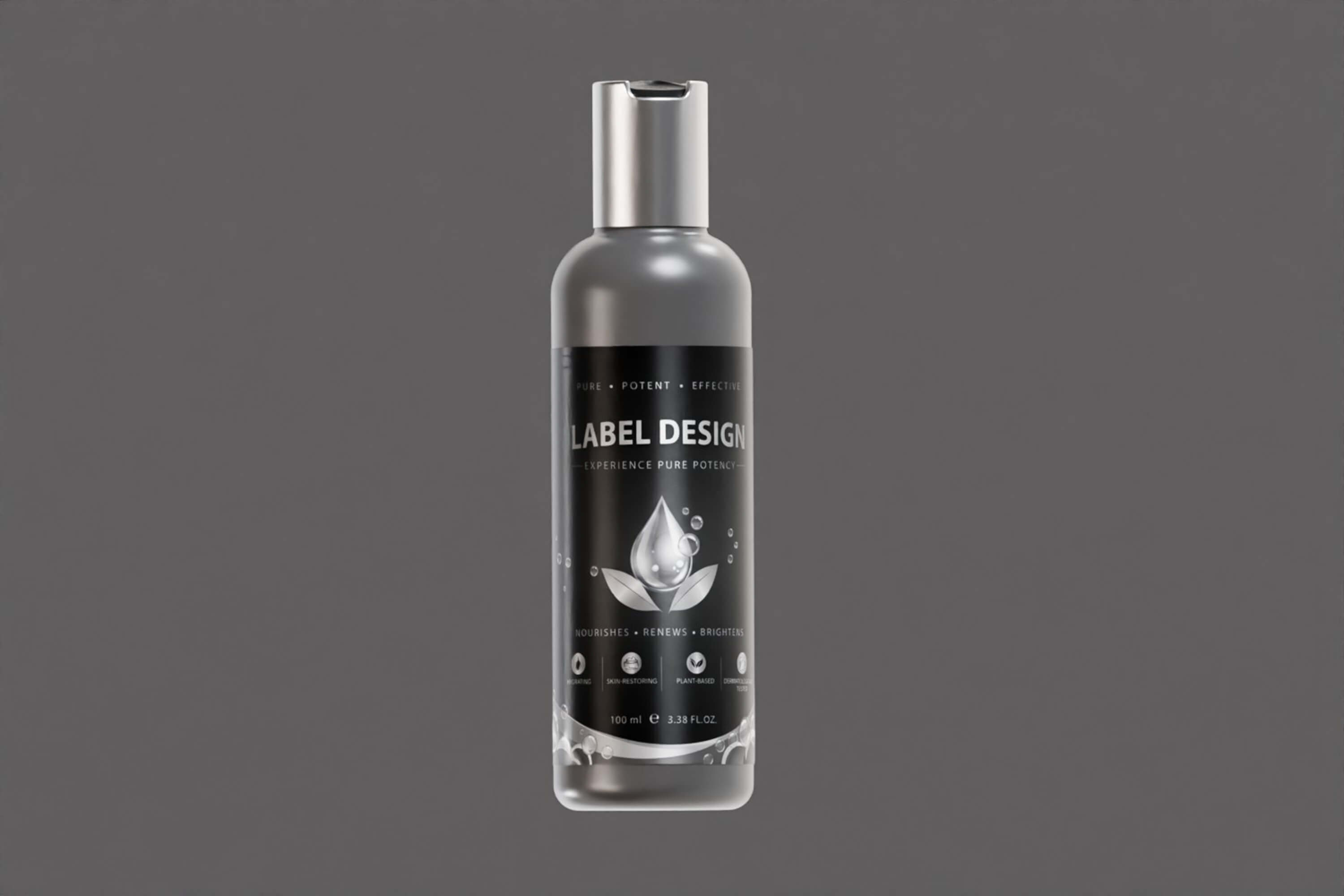 Luxury Cosmetic Serum Bottle 3D Model