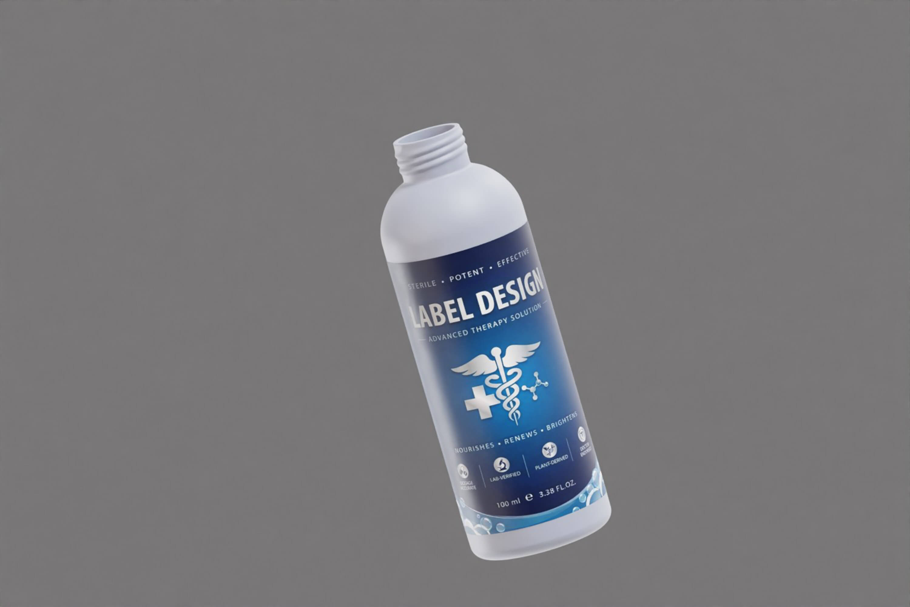 Medical Dropper Bottle Container 3D Model