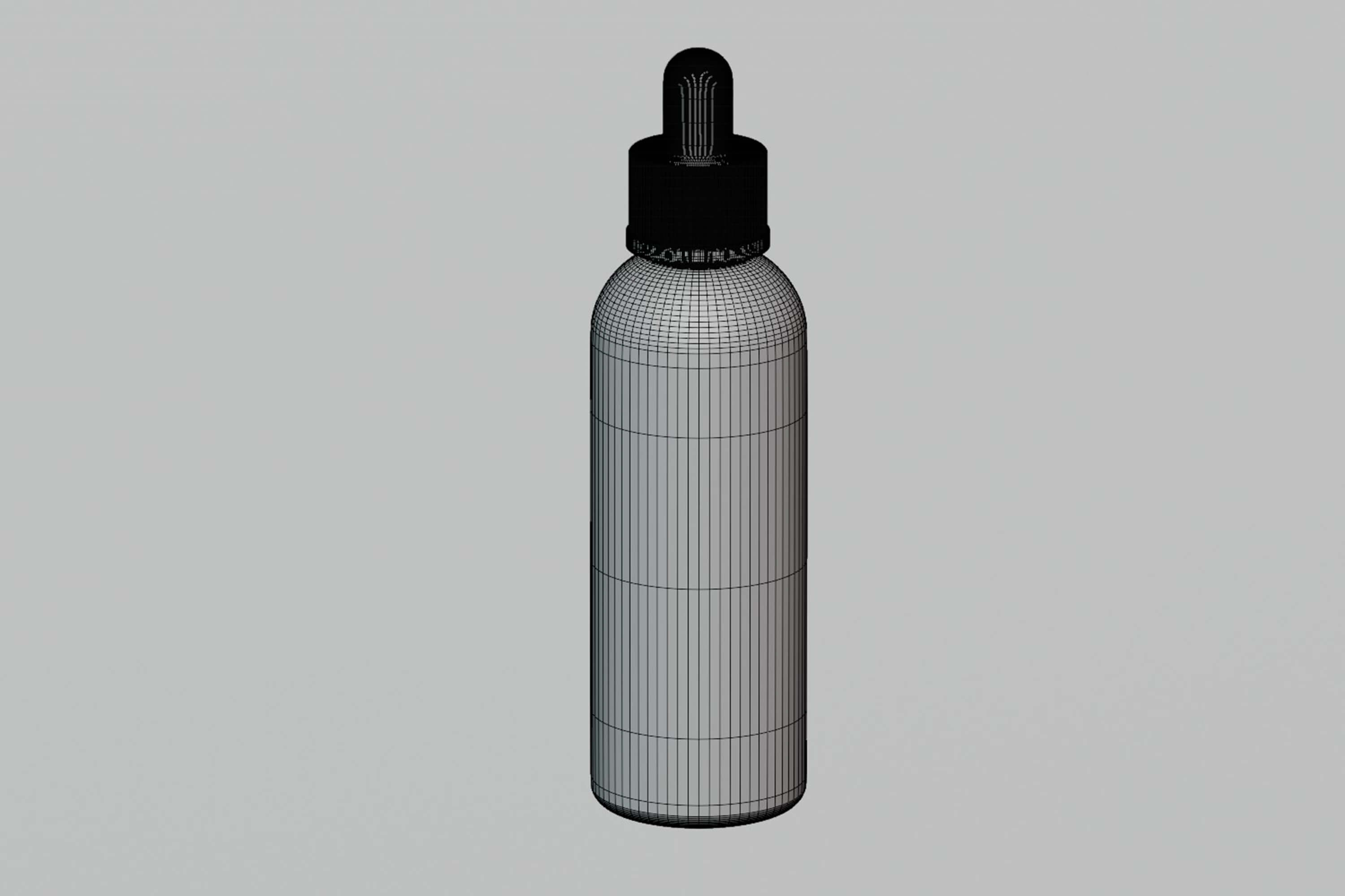 Medical Dropper Bottle Container 3D Model